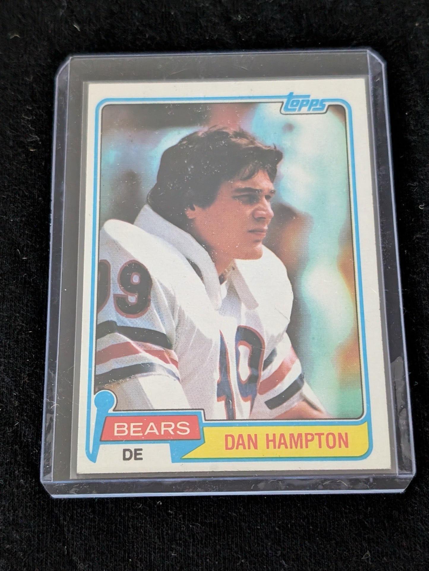 1980 Topps Dan Hampton rookie card Chicago Bears