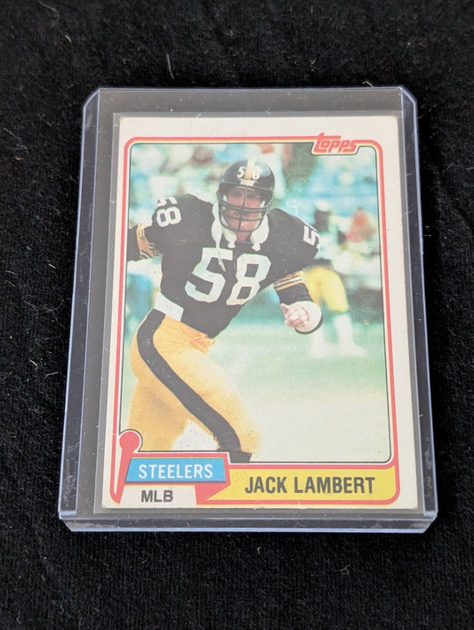 1980 Topps Jack Lambert Pittsburgh Steelers football card