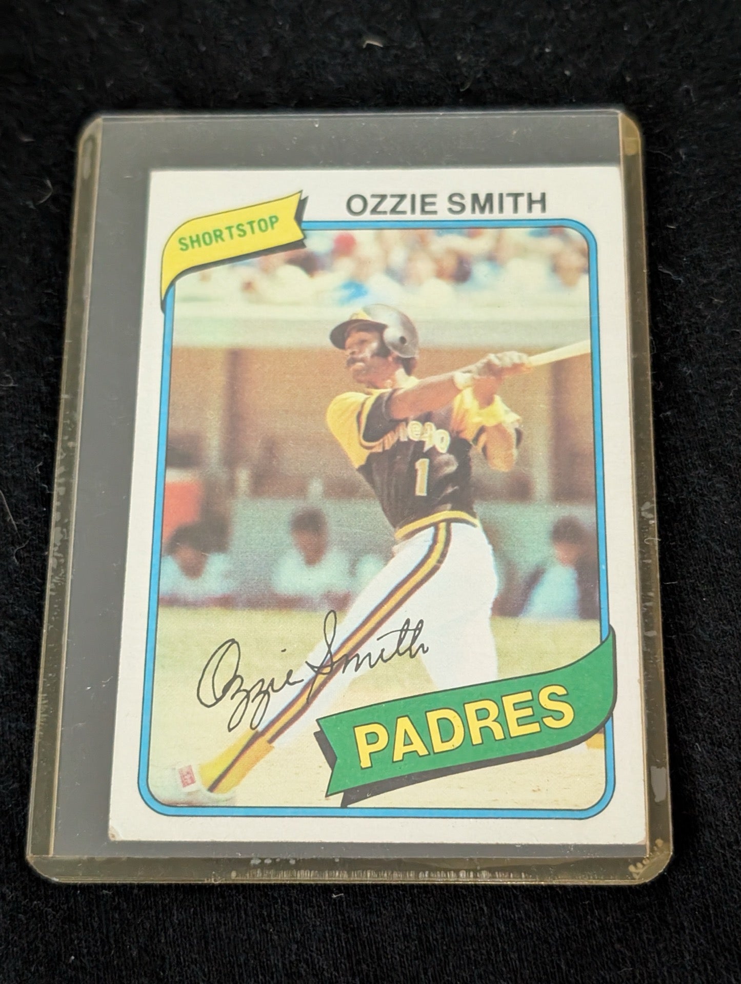 1980 Topps Ozzie Smith San Diego Padres card