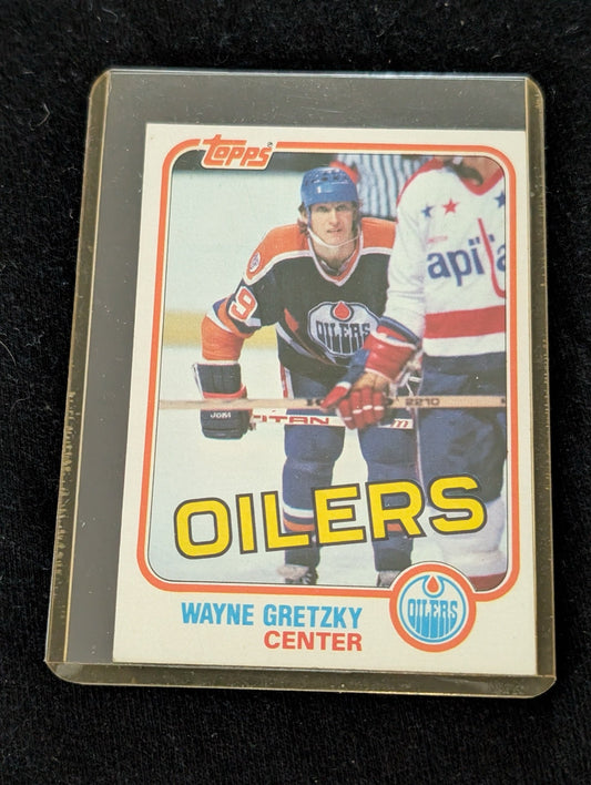 1981 Topps Wayne Gretzky Edmonton Oilers hockey card