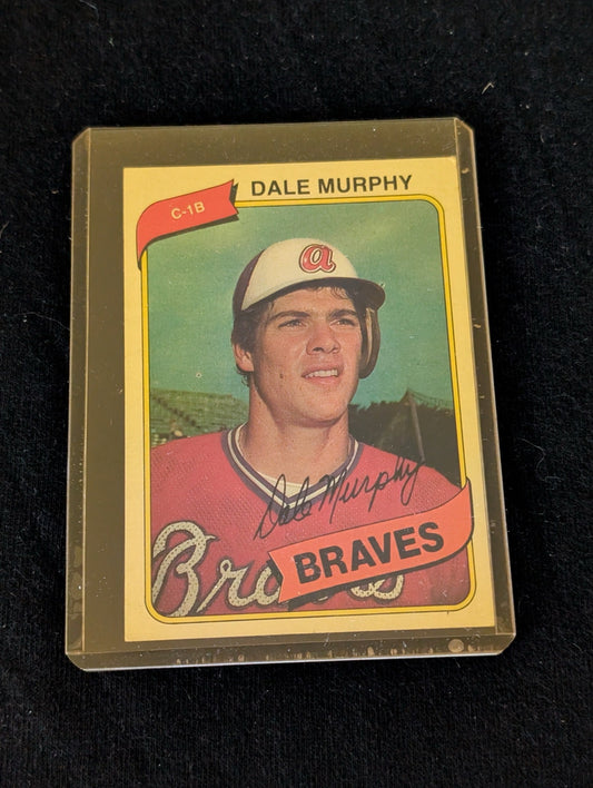 Vintage 1979 Topps Dale Murphy #39 Atlanta Braves baseball card.