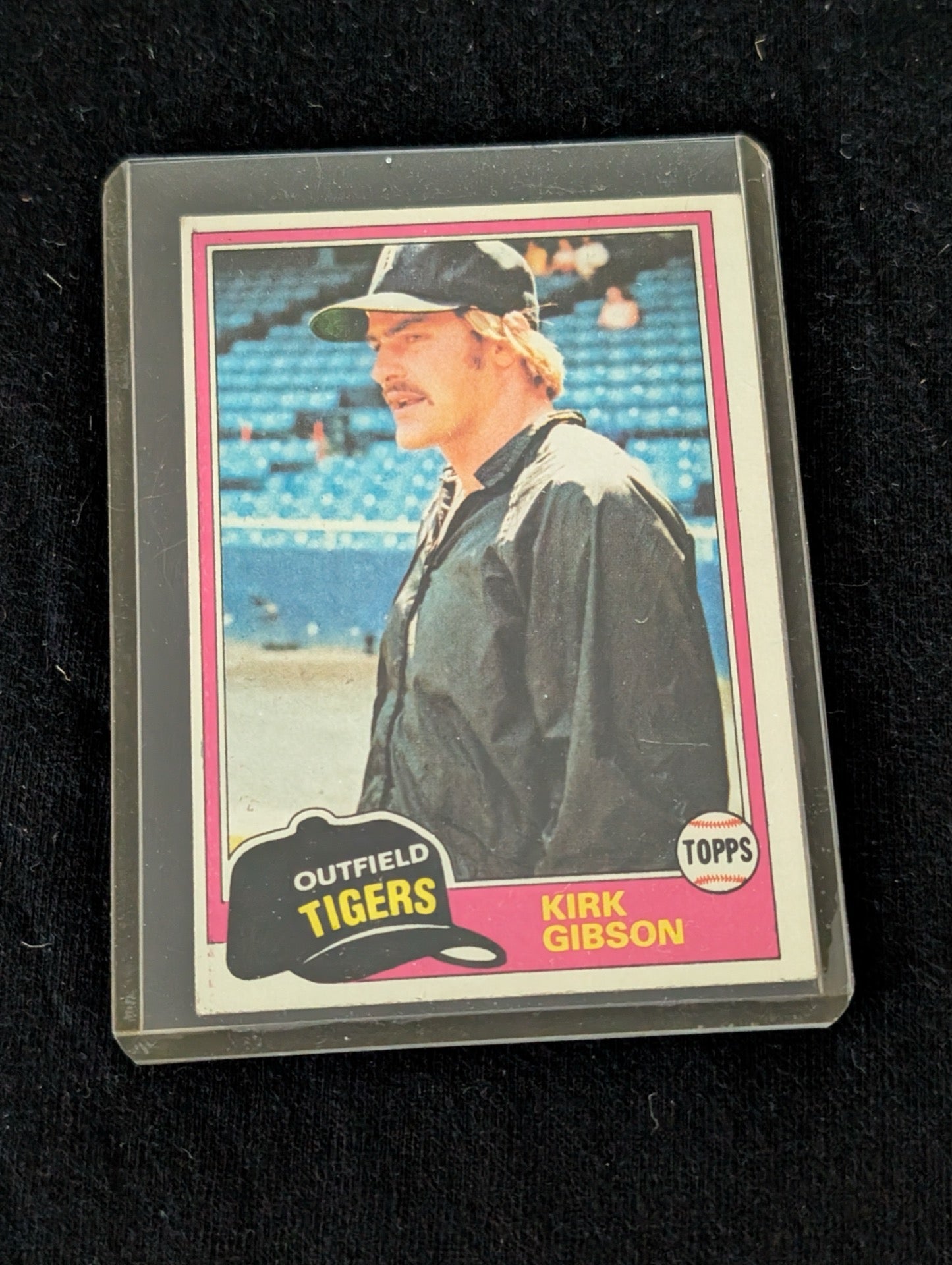 1981 Topps Kirk Gibson #315 Rookie Card showing the Detroit Tigers outfielder.