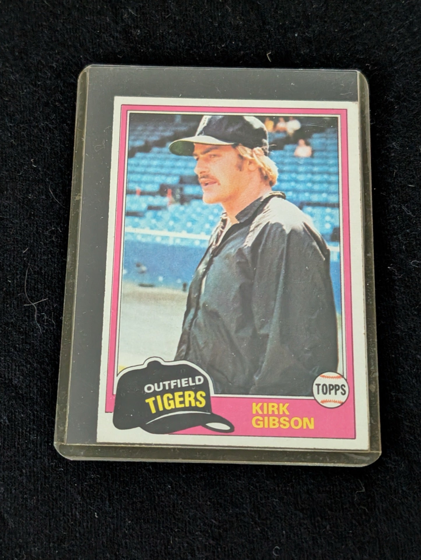 1981 Topps Kirk Gibson #315 Rookie Card showing the Detroit Tigers outfielder.