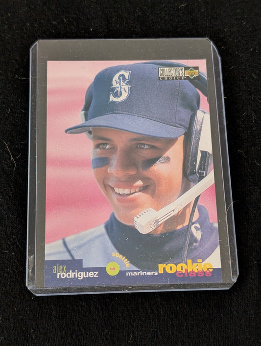 1994 Upper Deck Collector's Choice Alex Rodriguez #647 Mariners rookie card.