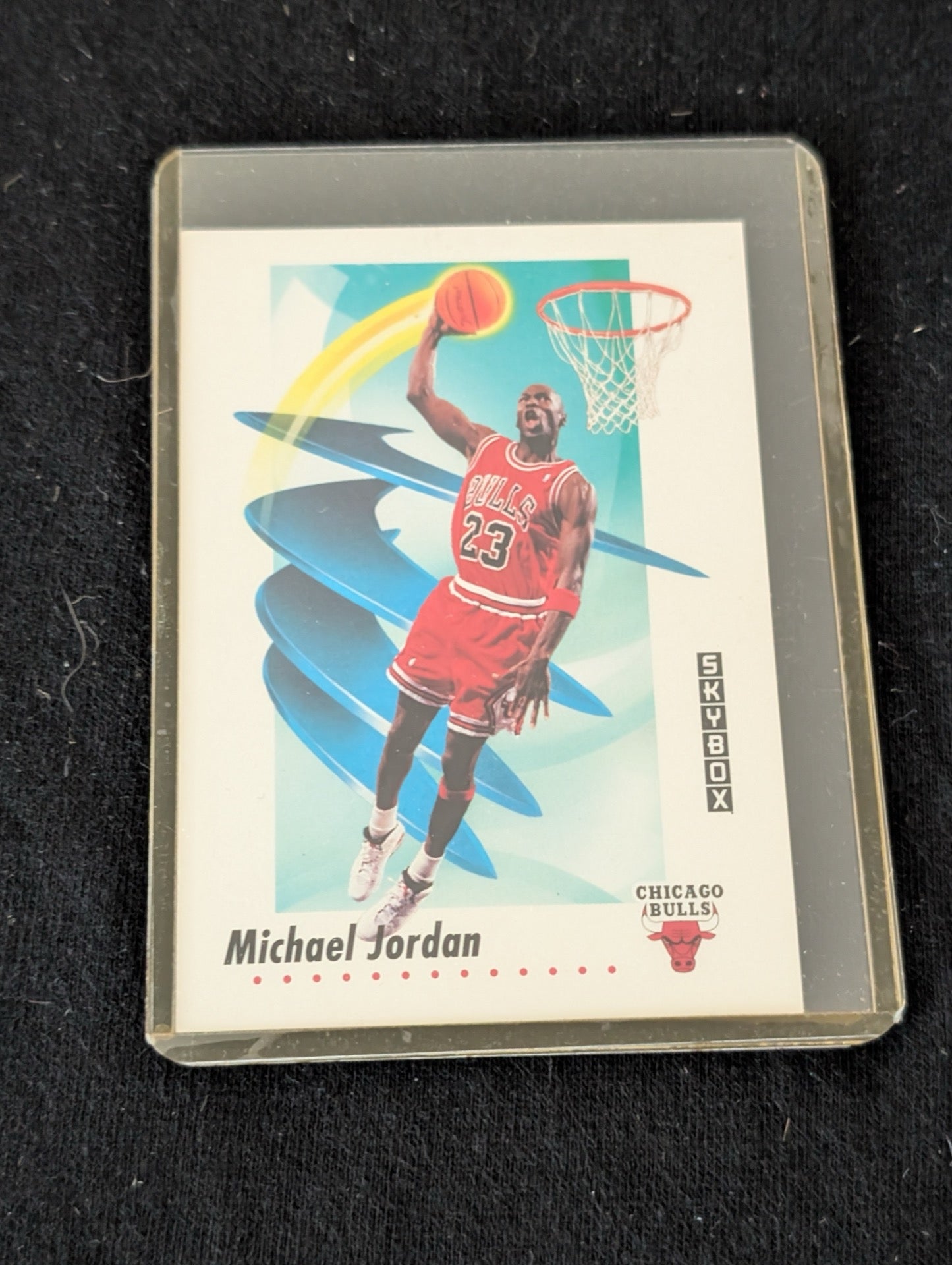 1990 SkyBox Michael Jordan #41 Chicago Bulls basketball card.