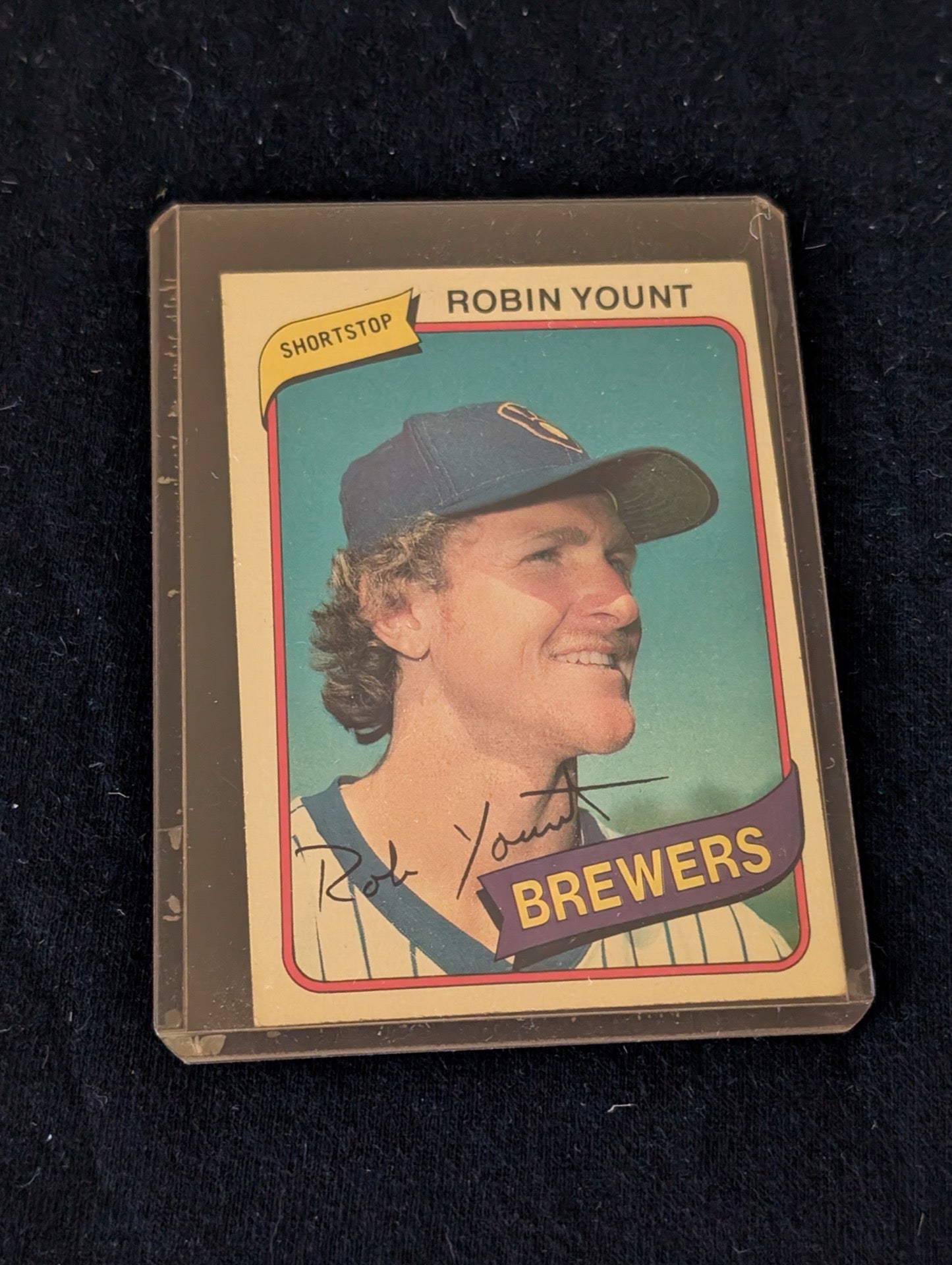 1982 Topps Robin Yount Milwaukee Brewers baseball card