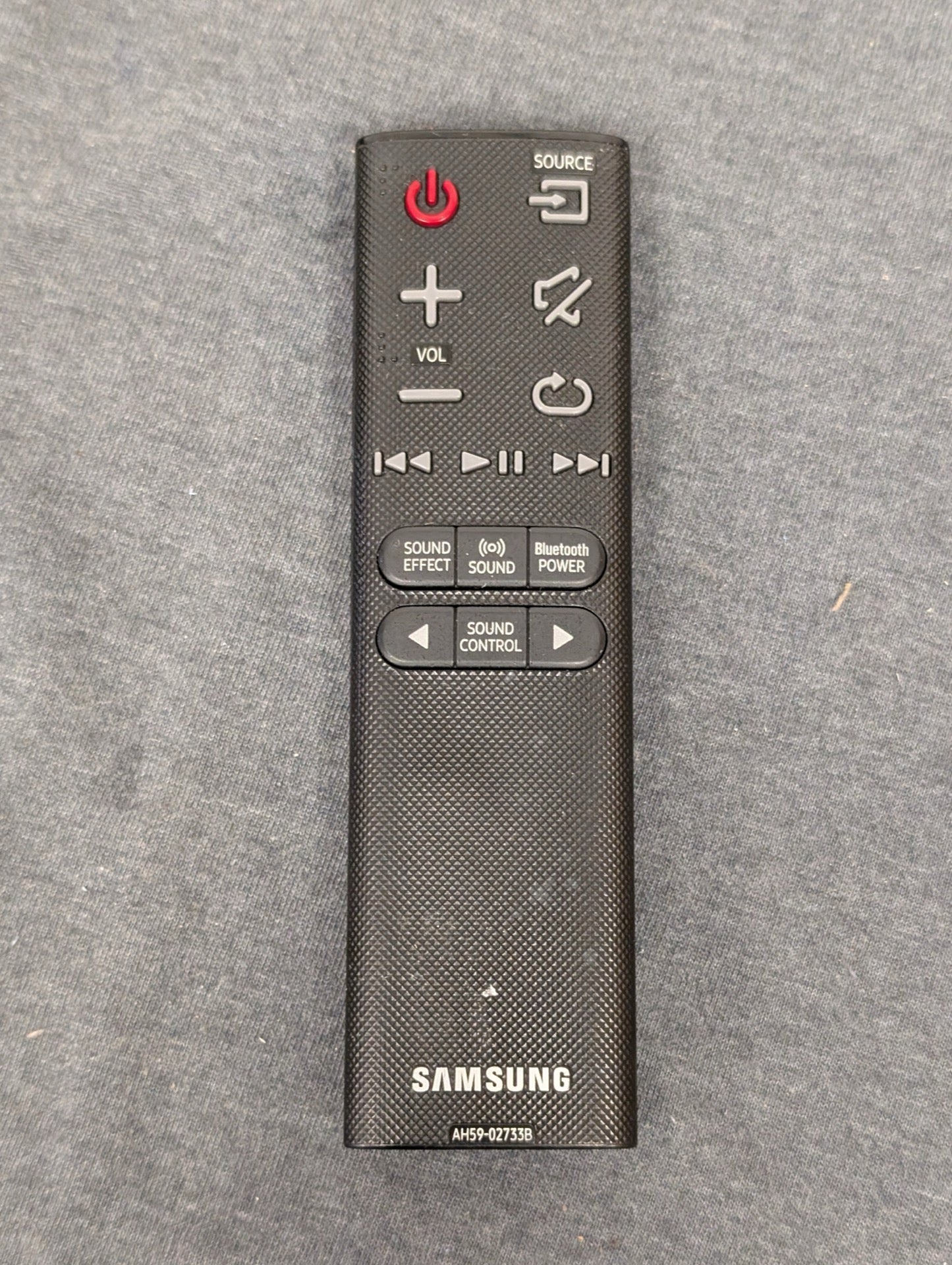 Samsung AH59-02733B Soundbar remote with textured grip
