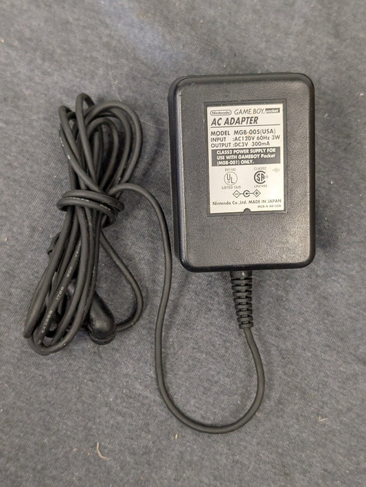 Black Nintendo Game Boy Pocket AC adapter model MGB-005