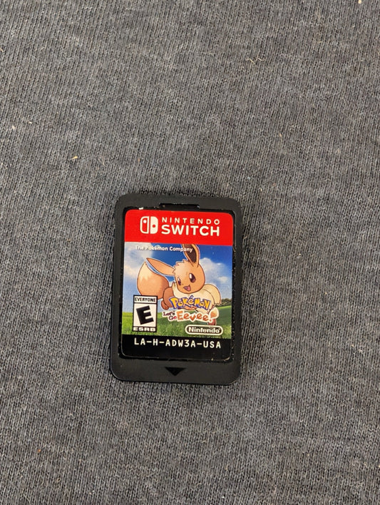 Pokemon Let's Go Eevee Nintendo Switch game cartridge