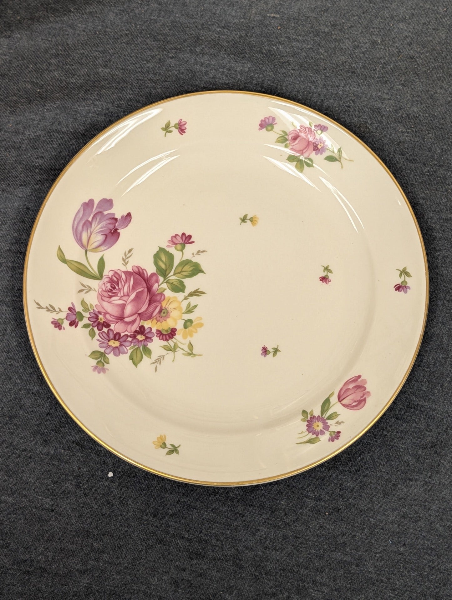Elegant vintage Rosenthal china plate with floral pattern