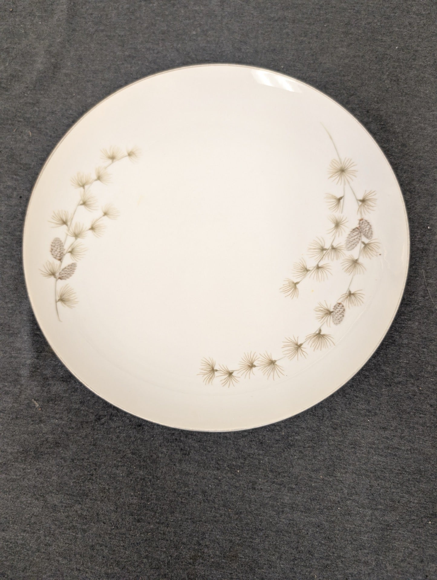 Vintage Mikasa Sequoia Salad Plate with Pinecone Pattern