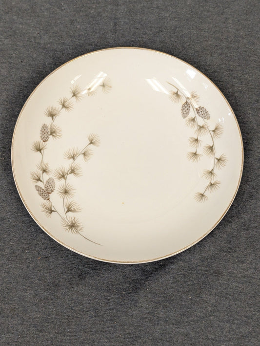 Vintage Mikasa Sequoia Bread Plate with Pinecone Pattern