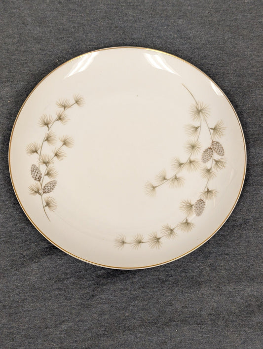 Pinecone and needle design on Yamato Japan Fine China Mikasa plate