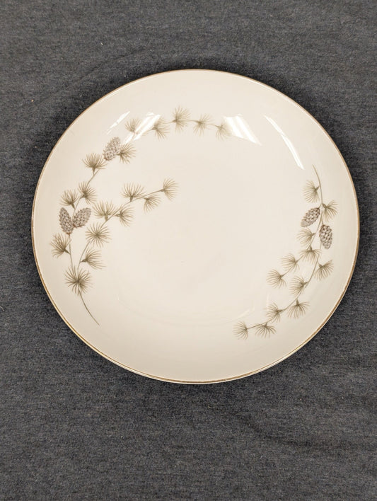 Vintage Mikasa Sequoia 6141 fine china plate featuring pine needle design