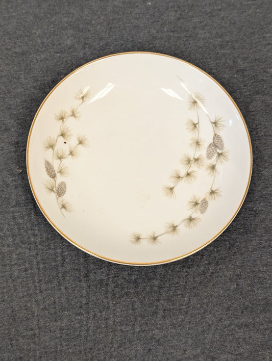 Angled top view showing the glossy finish of the fine china.