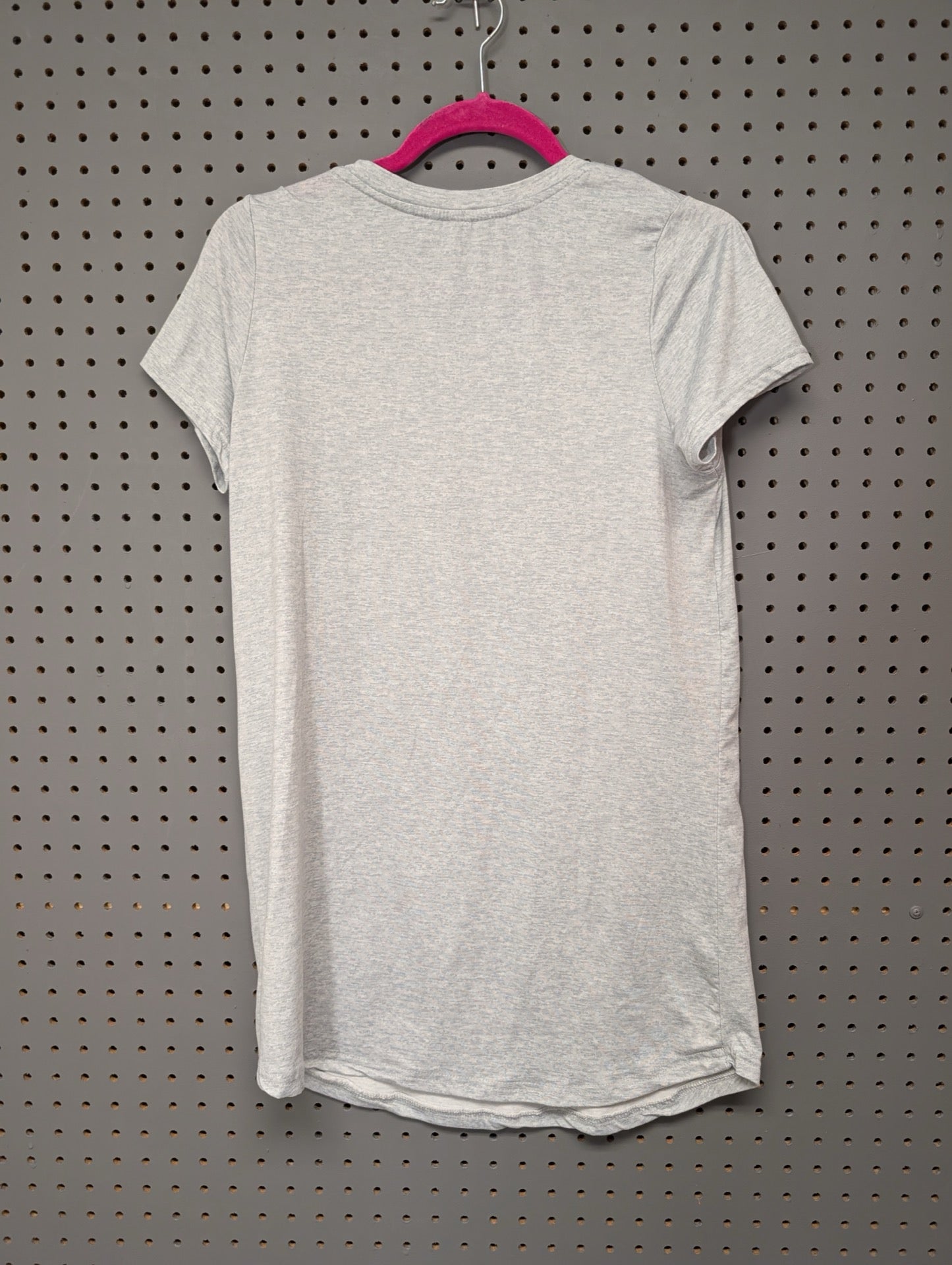 Back view of plain grey Juicy Couture sleep t-shirt