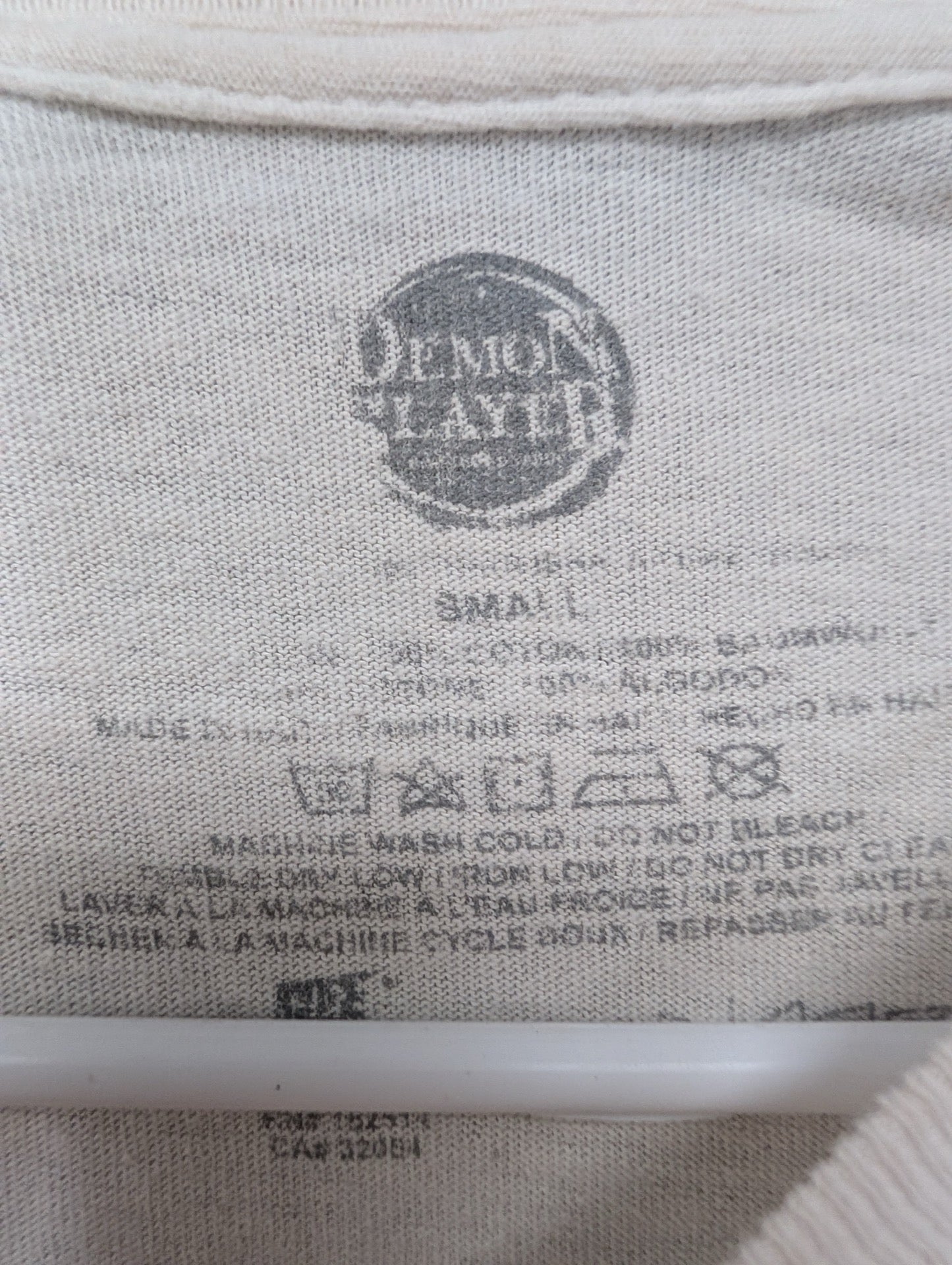 Demon Slayer printed size small tag