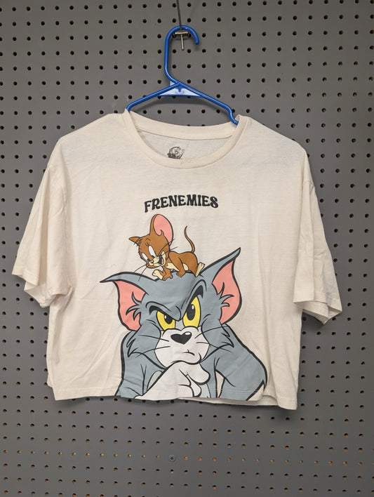 Front of Tom and Jerry Frenemies crop top