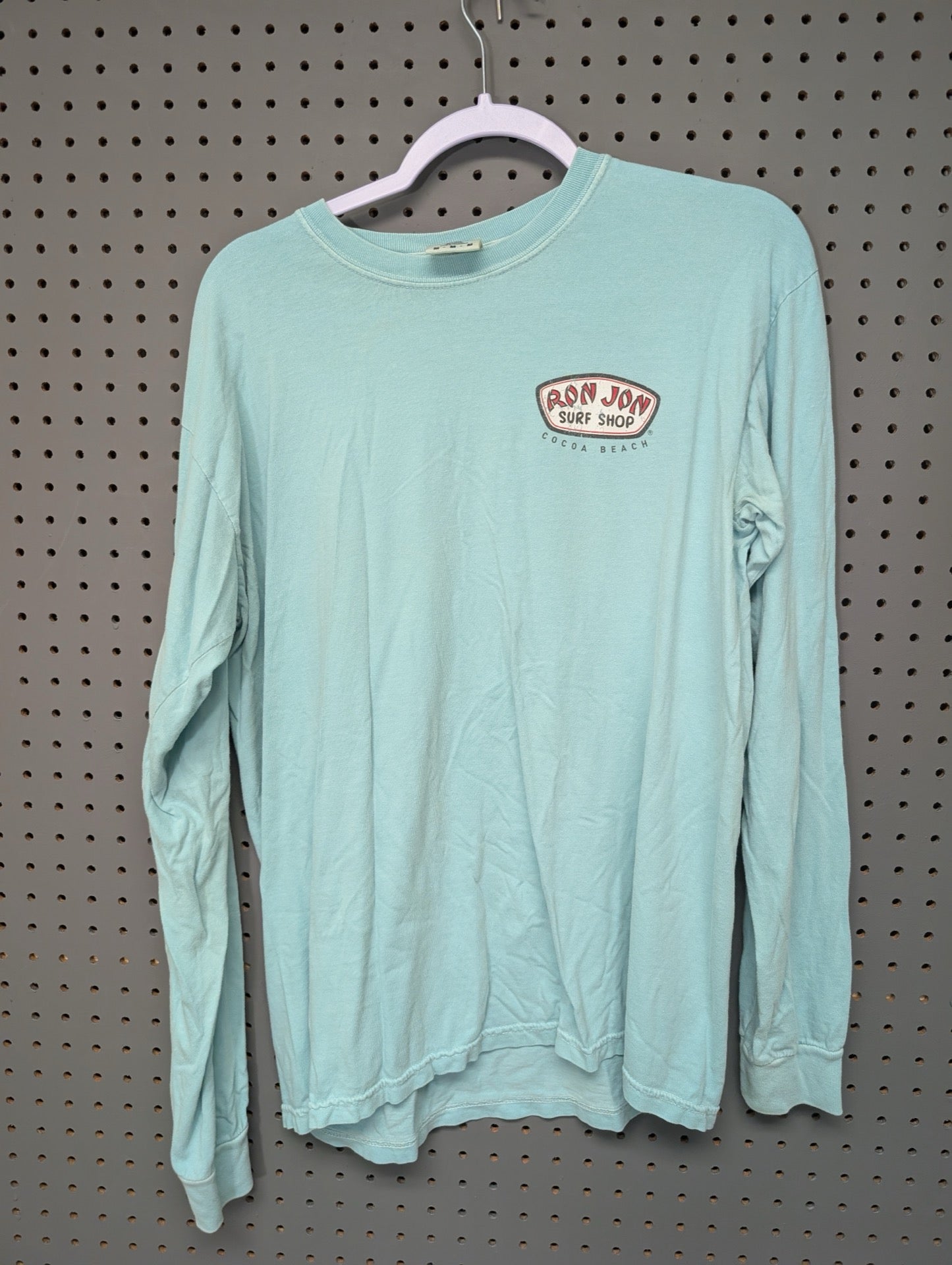 Front of Ron Jon Surf Shop long sleeve shirt