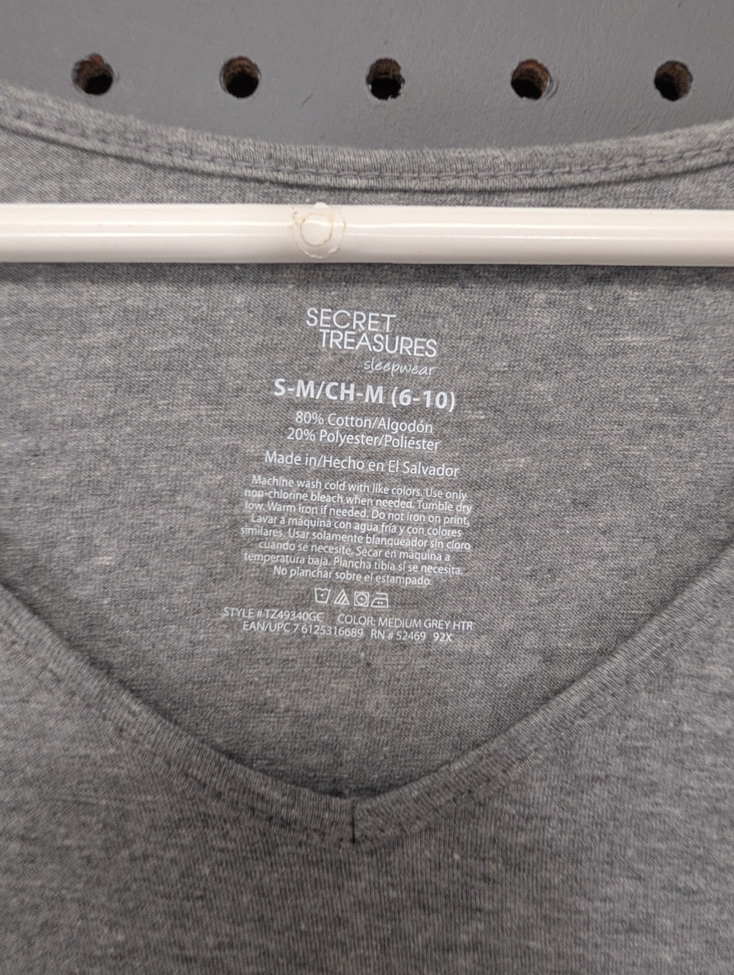 Secret Treasures size S/M tag