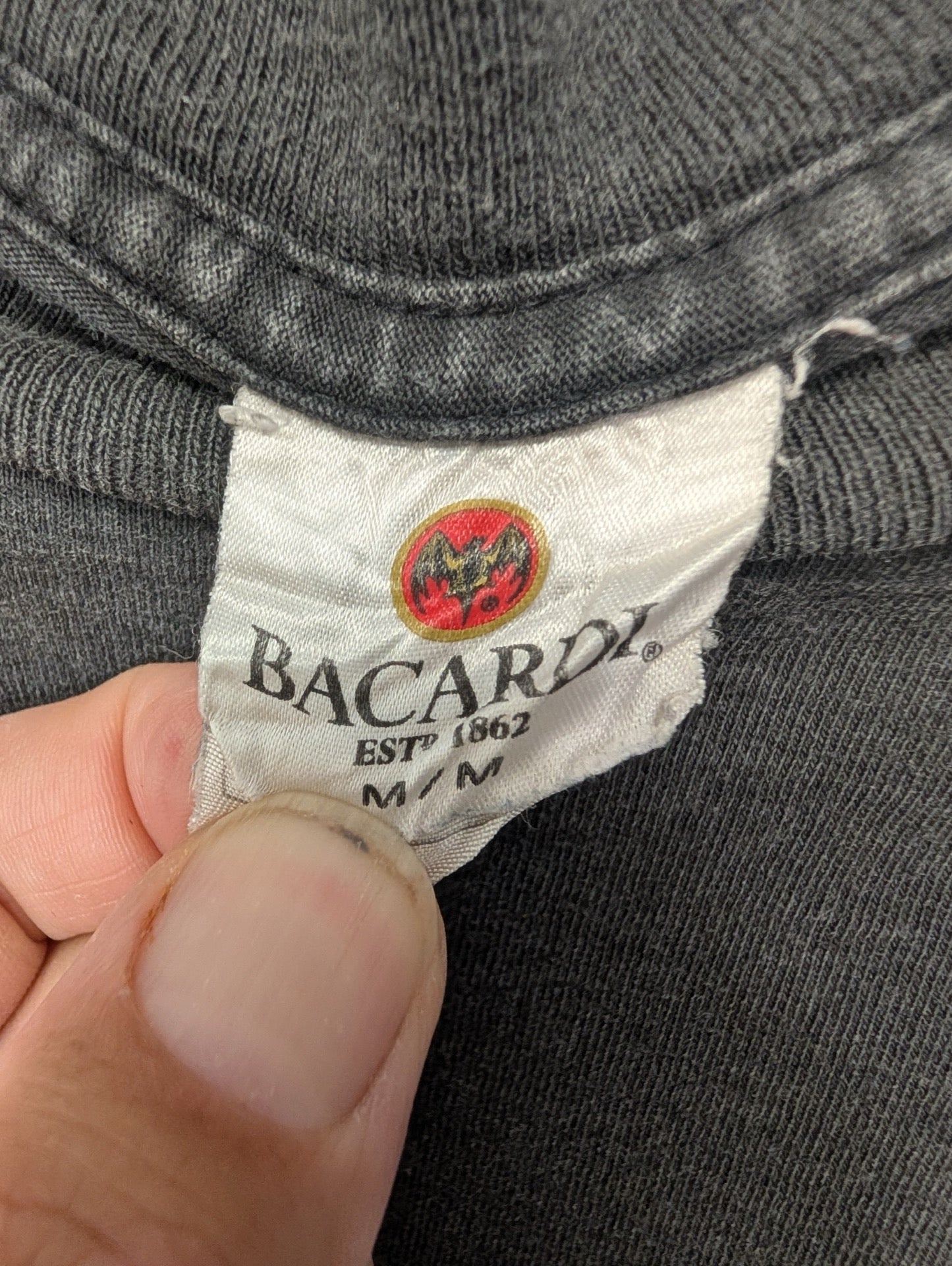 Bacardi size medium vintage tag
