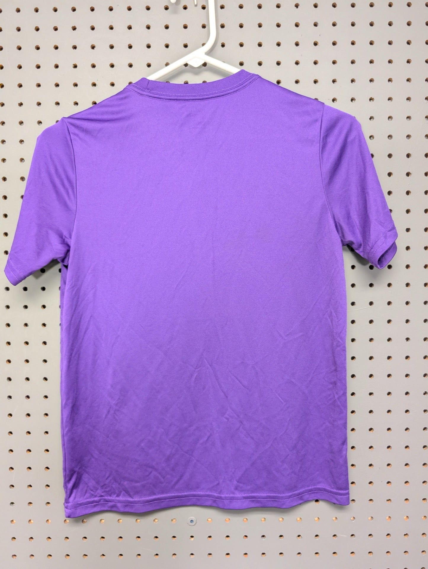 Back view of purple Athletic Works t-shirt