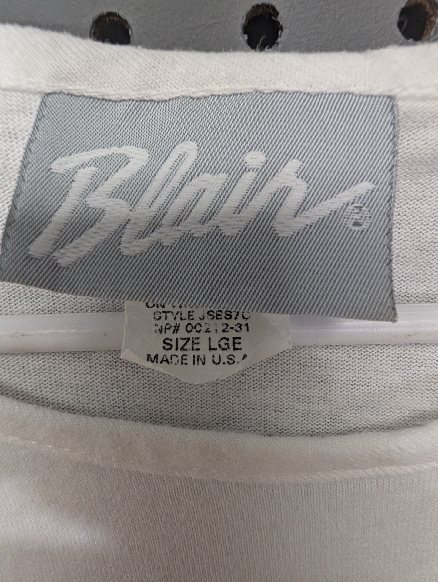 Tag showing Blair size Large Made in USA