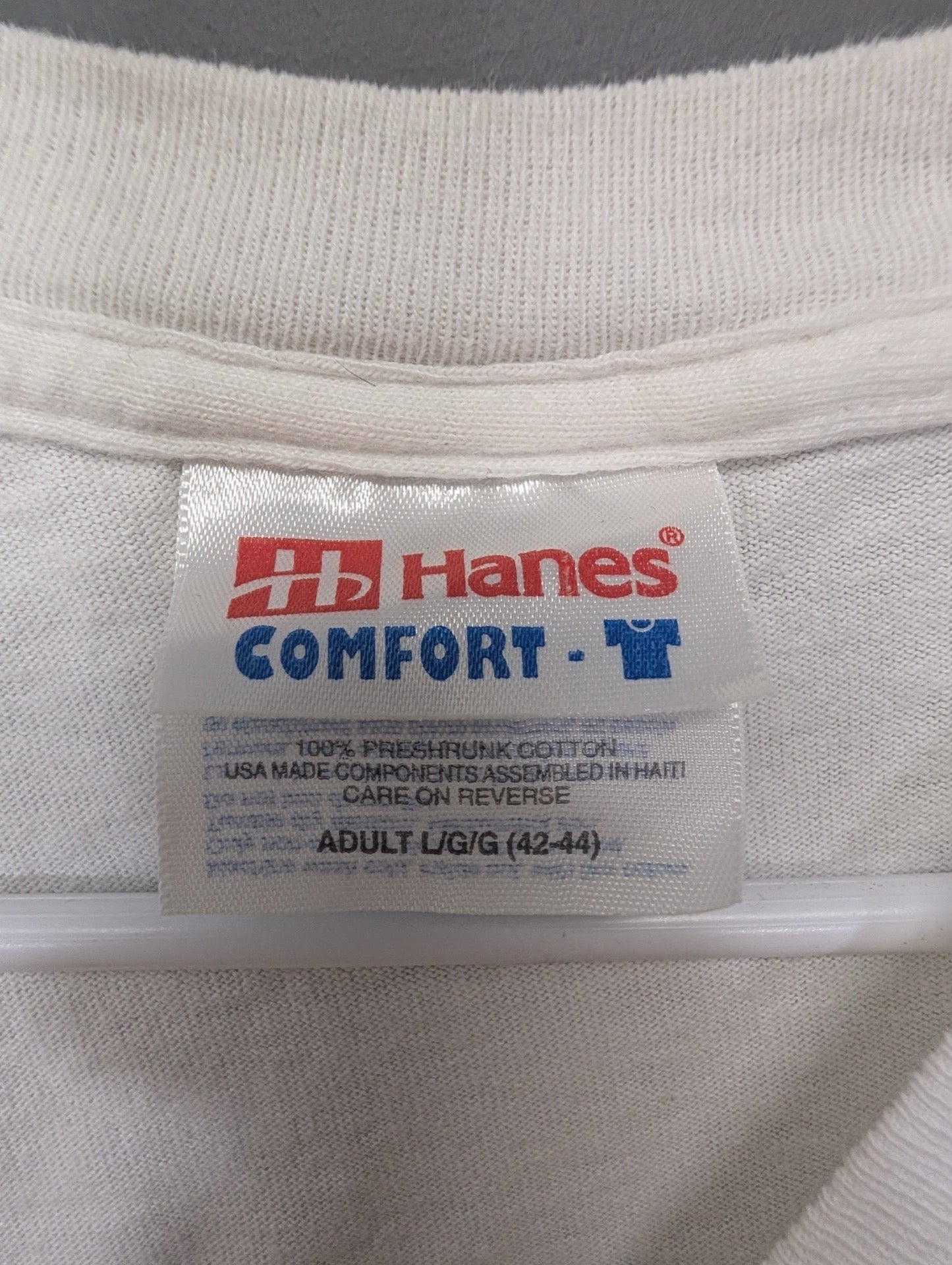 Hanes Comfort T tag size Large