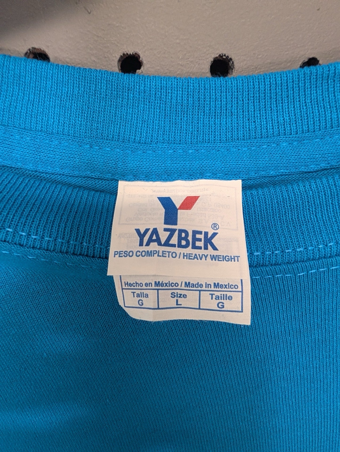 Yazbek heavyweight brand tag size Large