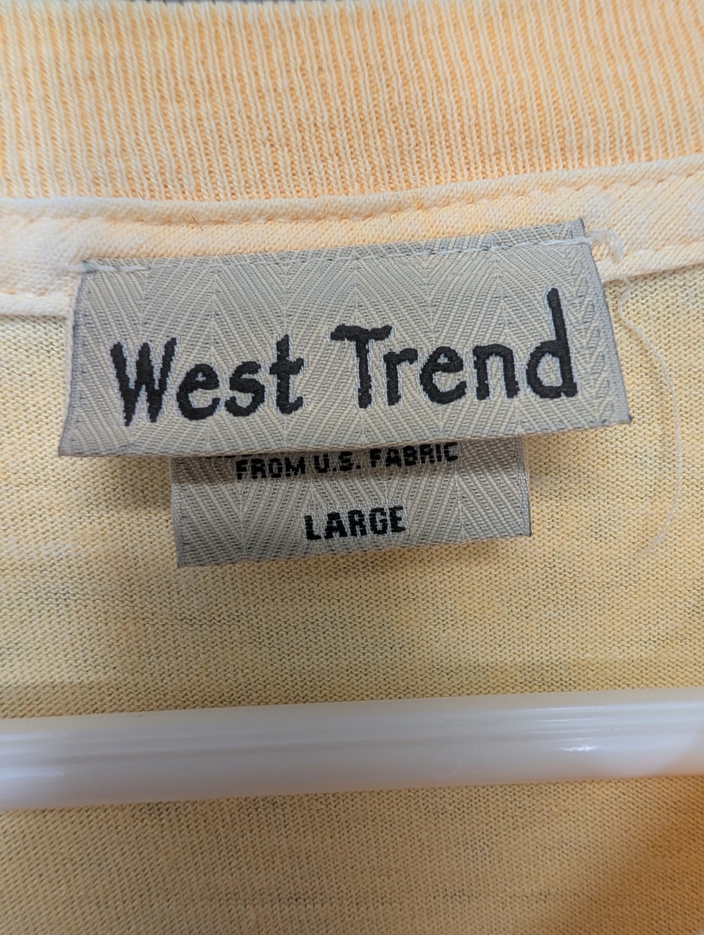 West Trend clothing tag size Large