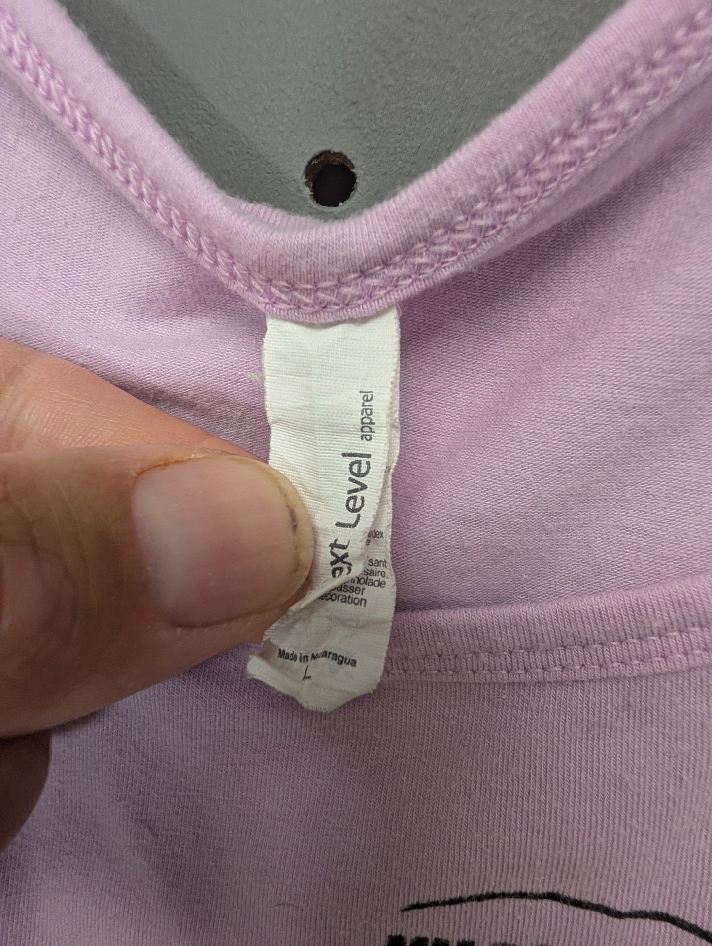 Next Level Apparel tag size Large