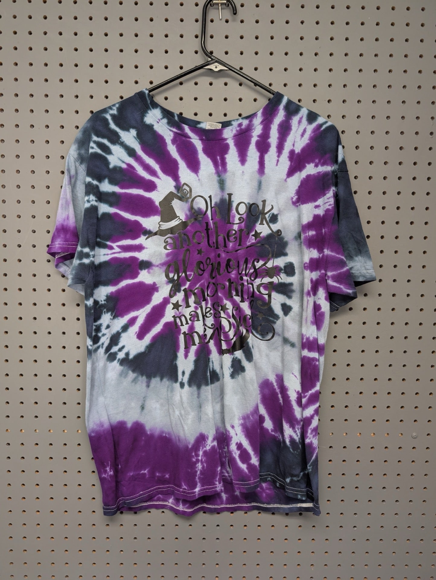 Front of Hocus Pocus tie-dye t-shirt