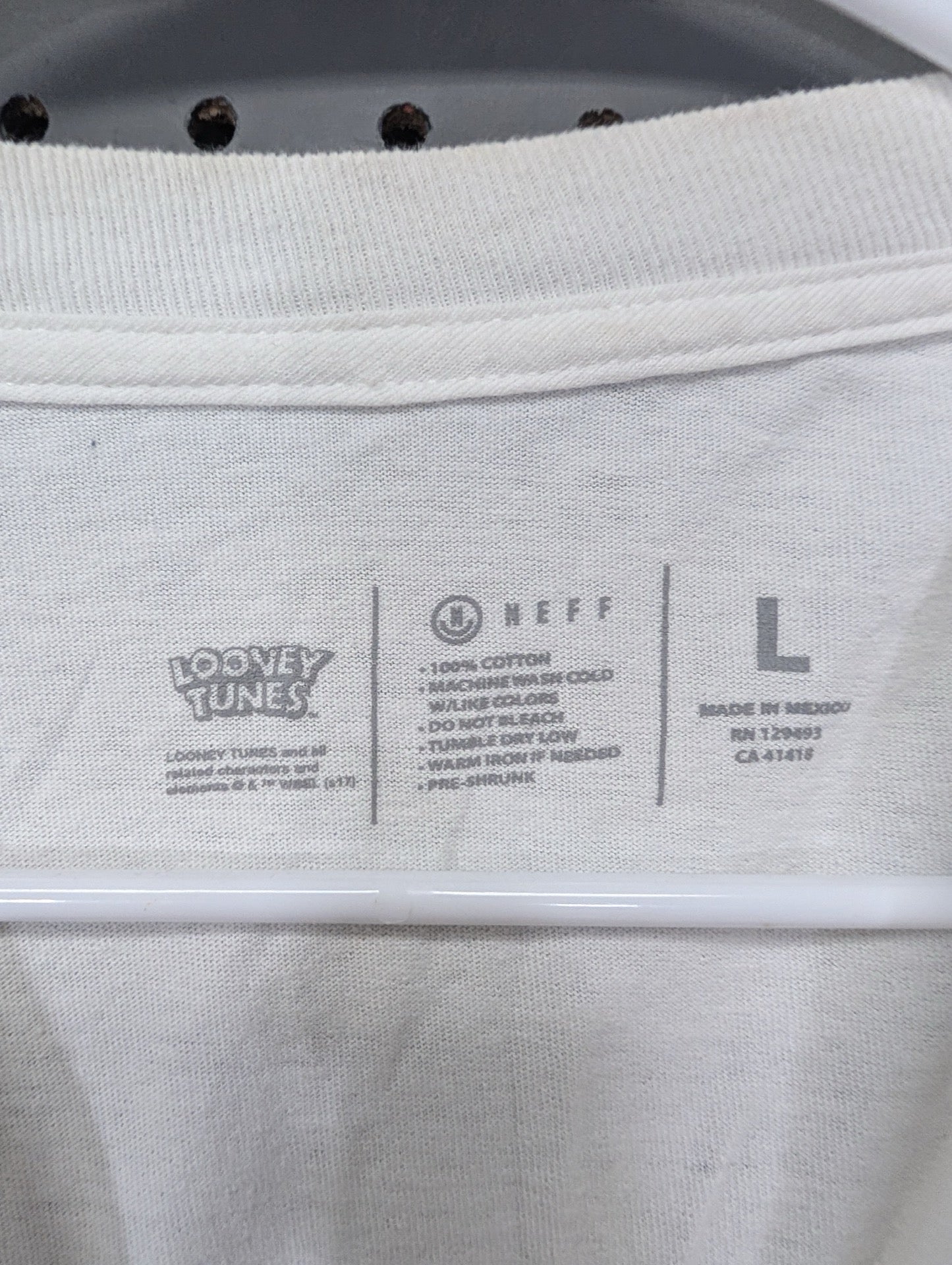 Neff and Looney Tunes neck stamp