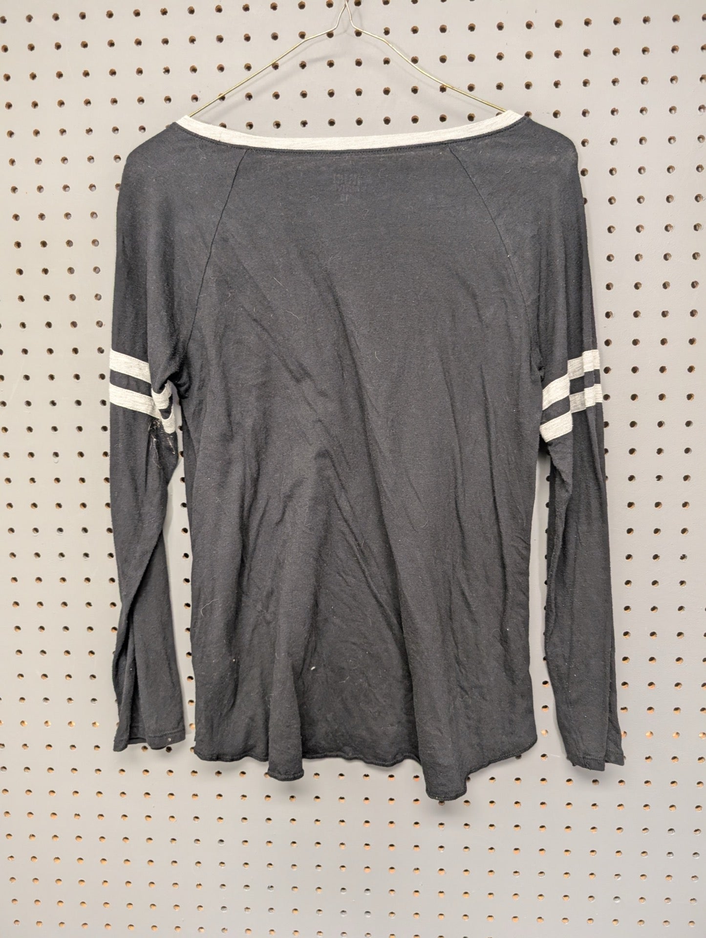 Back of black Justice Active long sleeve top