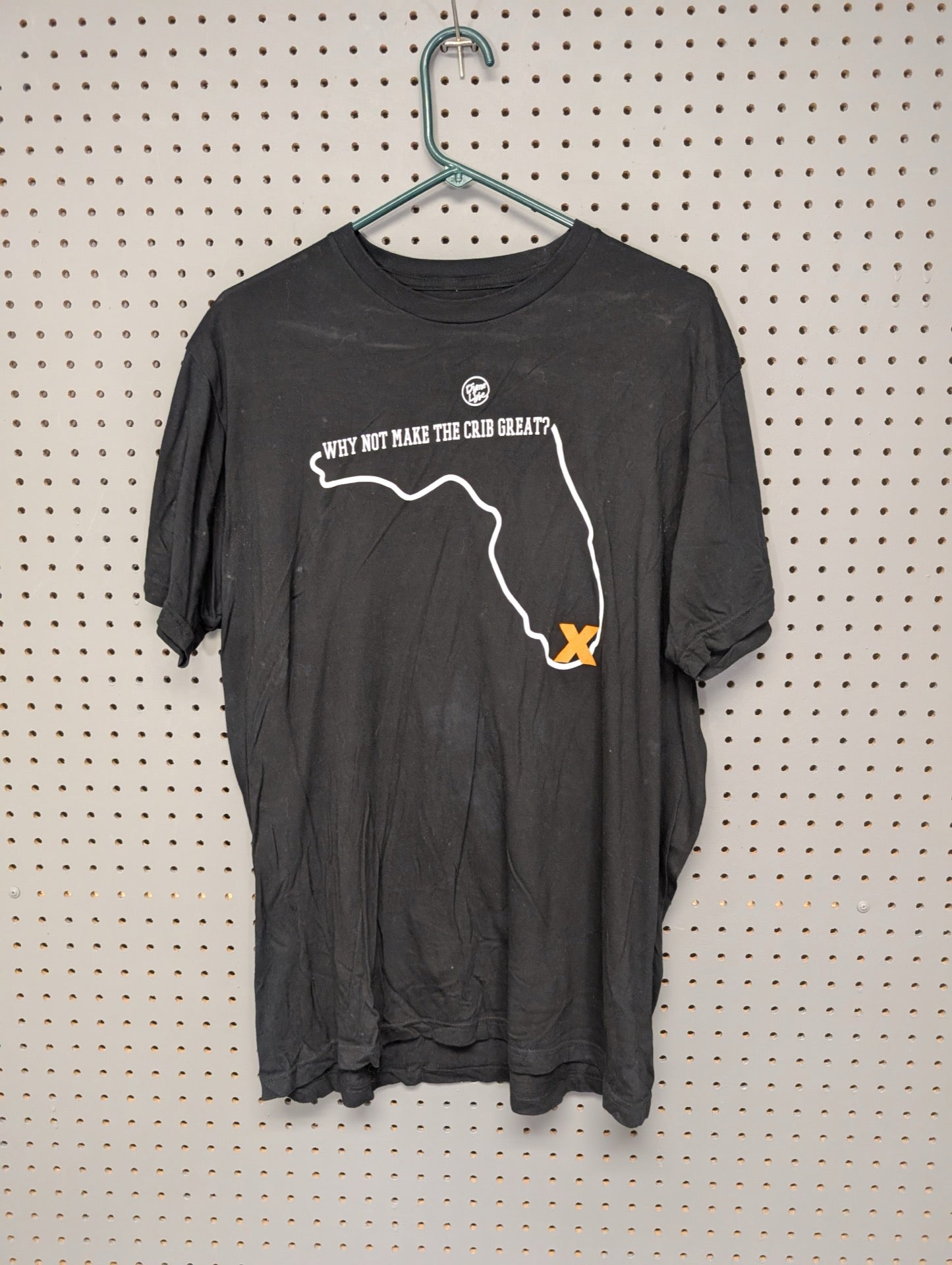 Front of black Dyme Lyfe Florida outline t-shirt