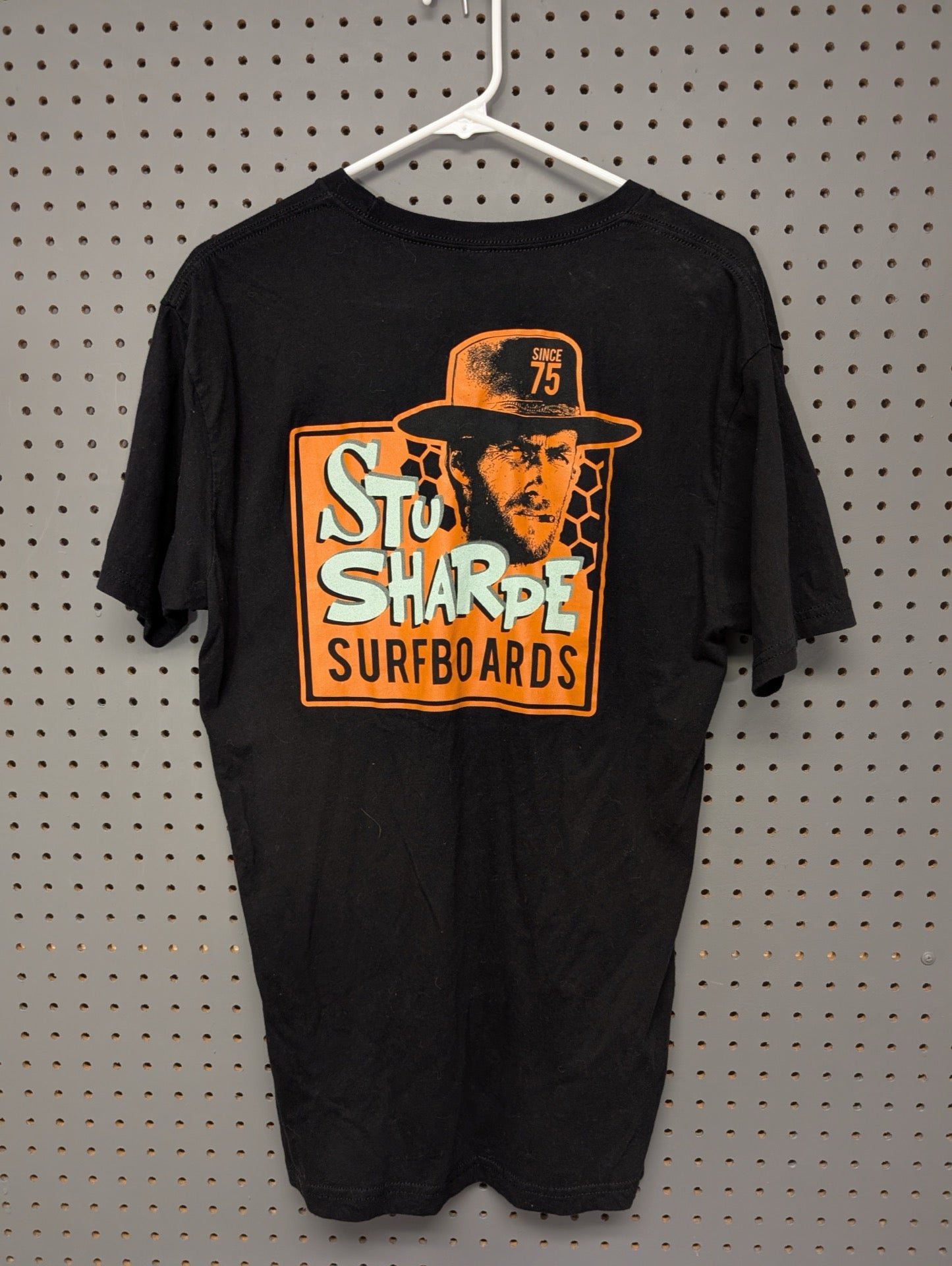 Back of t-shirt with Clint Eastwood graphic