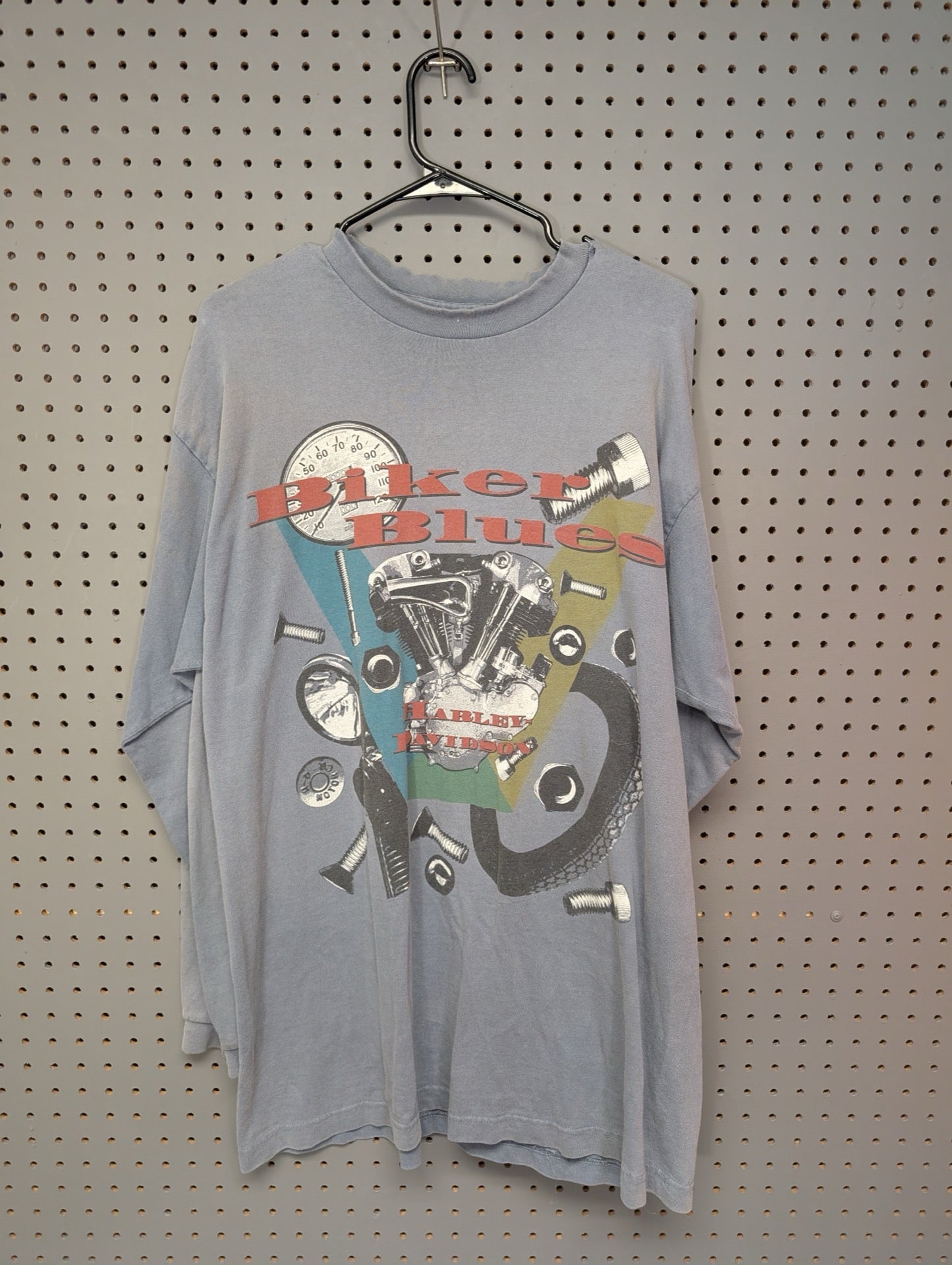 Front of vintage Harley Davidson Biker Blues long sleeve shirt