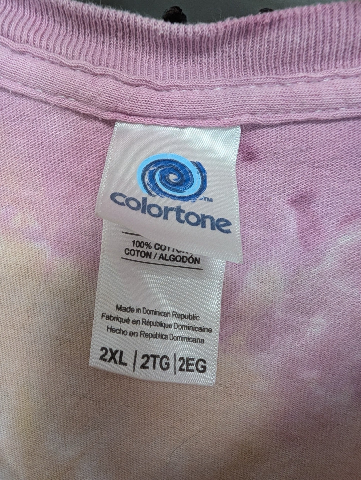 Colortone size 2XL collar tag
