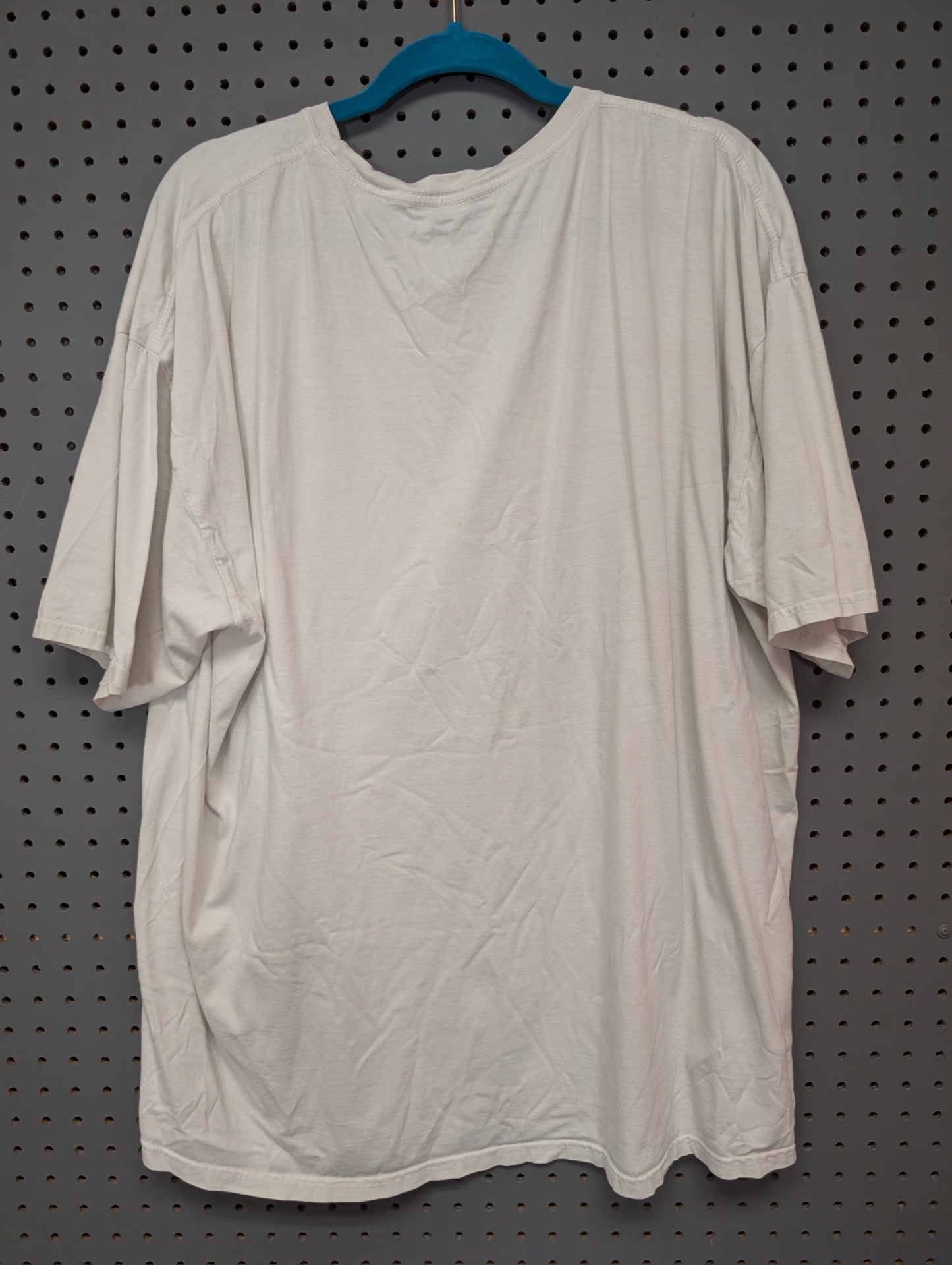 Back view of cream t-shirt