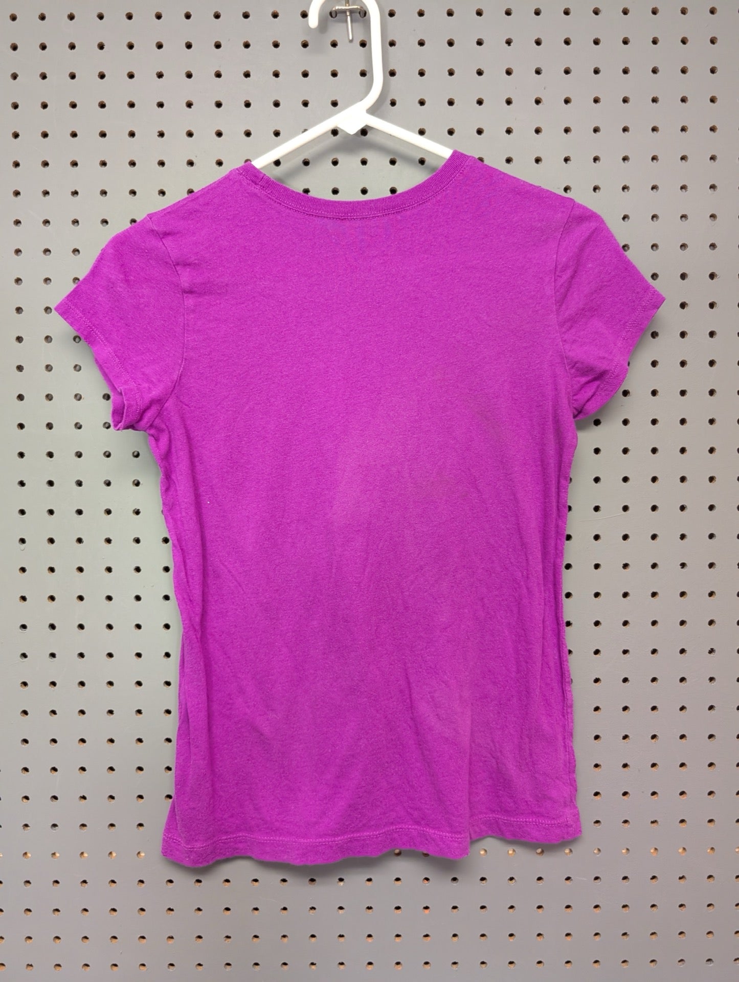 Back of purple The Childrens Place girls graphic tee