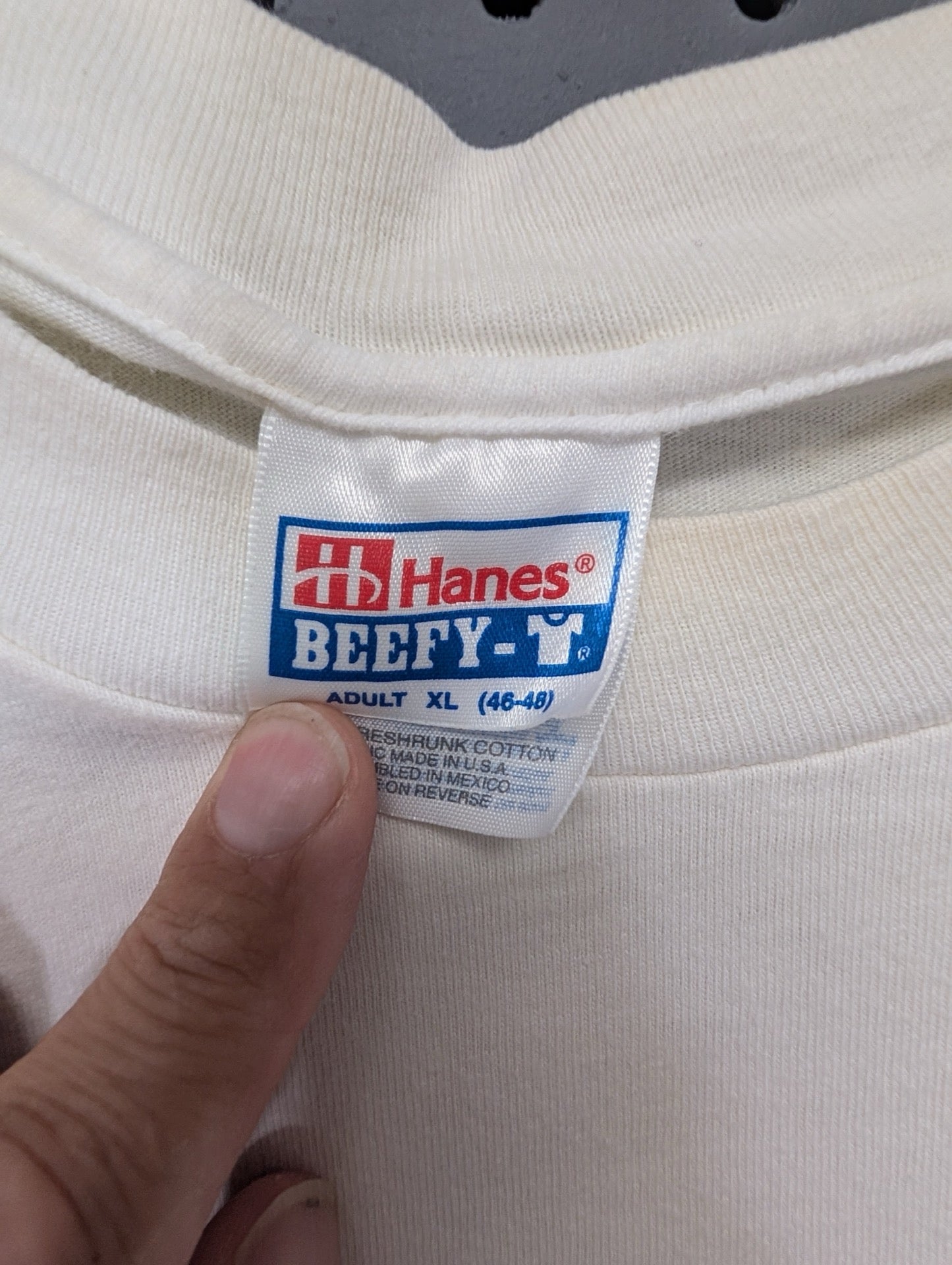 Vintage Hanes Beefy-T size XL tag