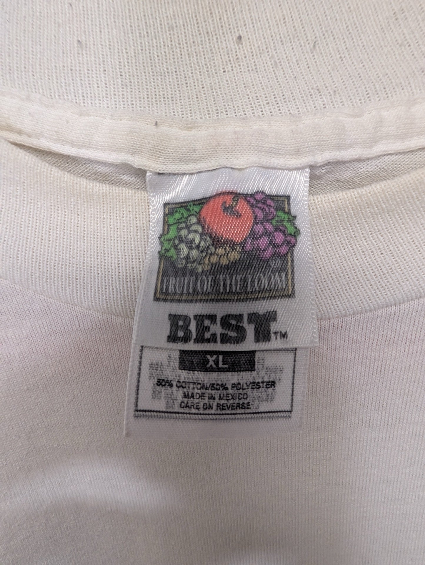 Vintage Fruit of the Loom BEST tag size XL