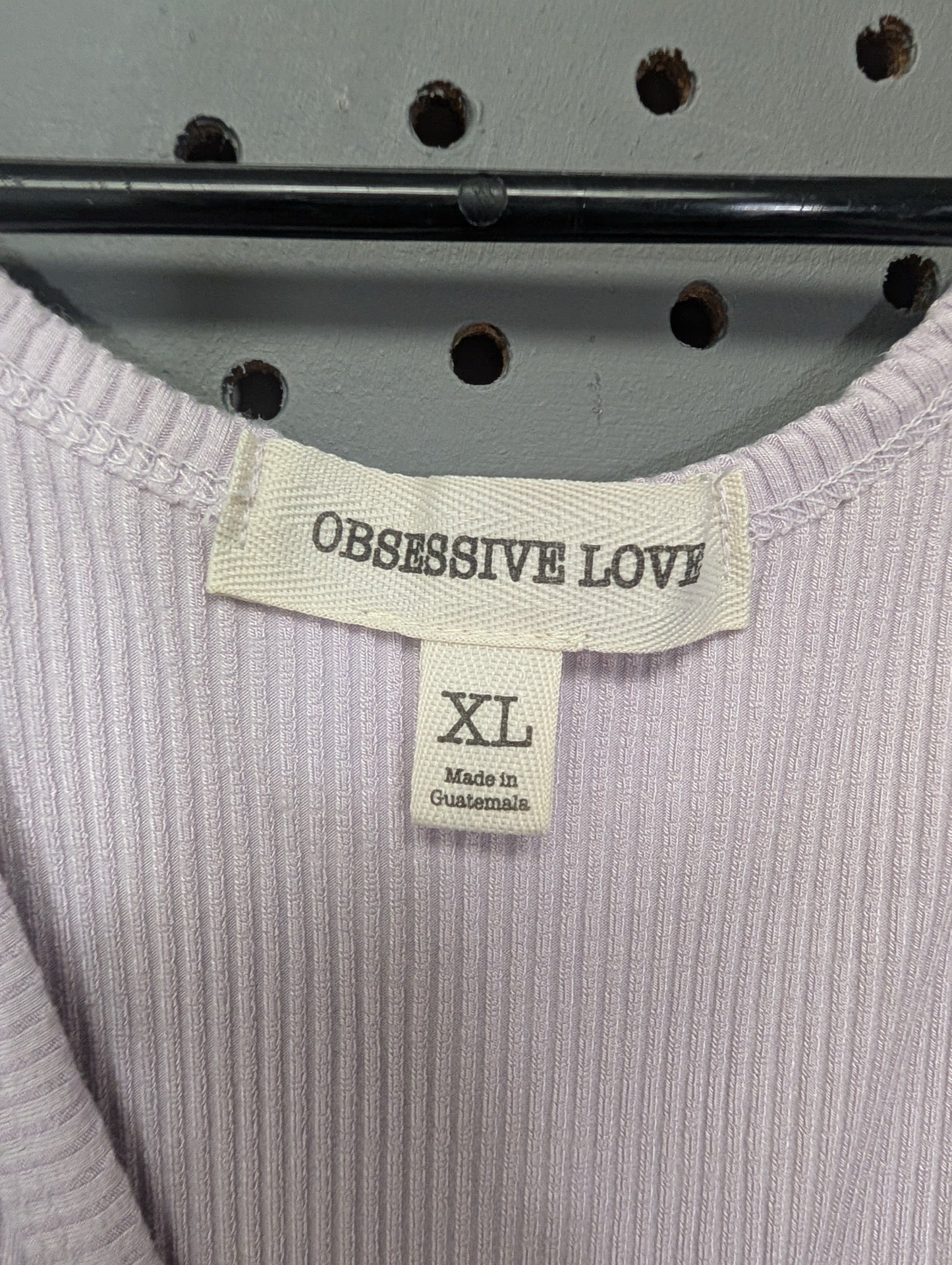 Obsessive Love size XL tag