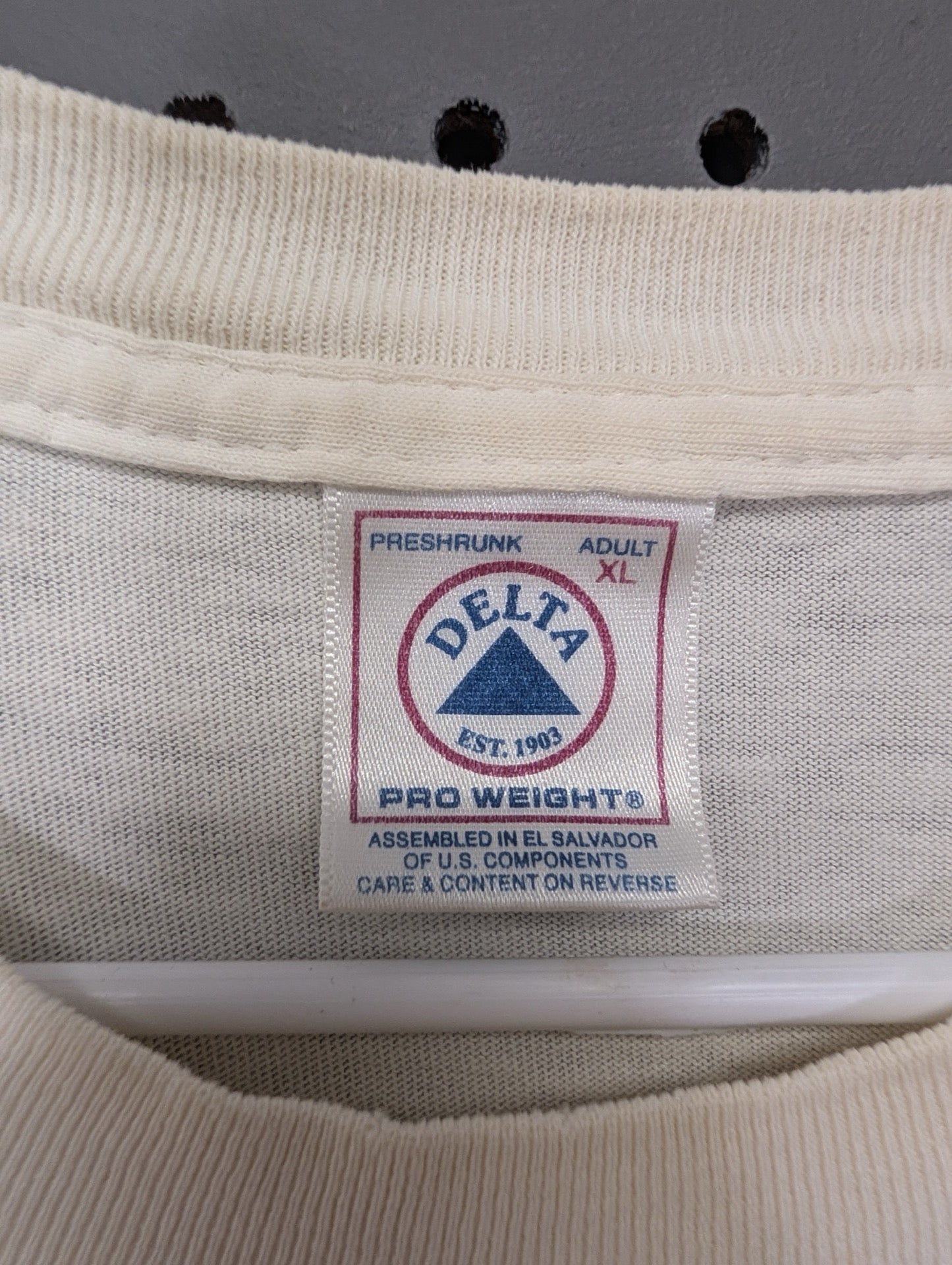 Vintage Delta Pro Weight XL tag