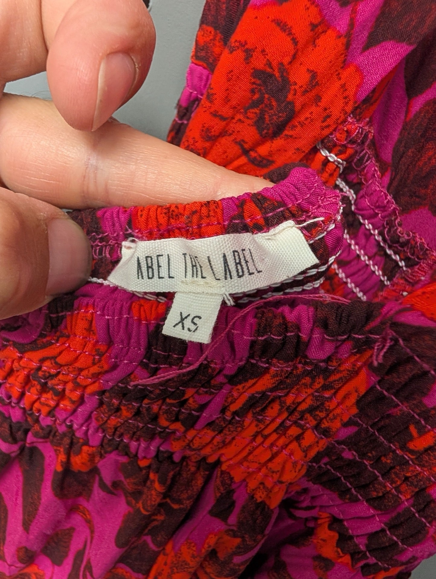 Abel The Label size XS tag