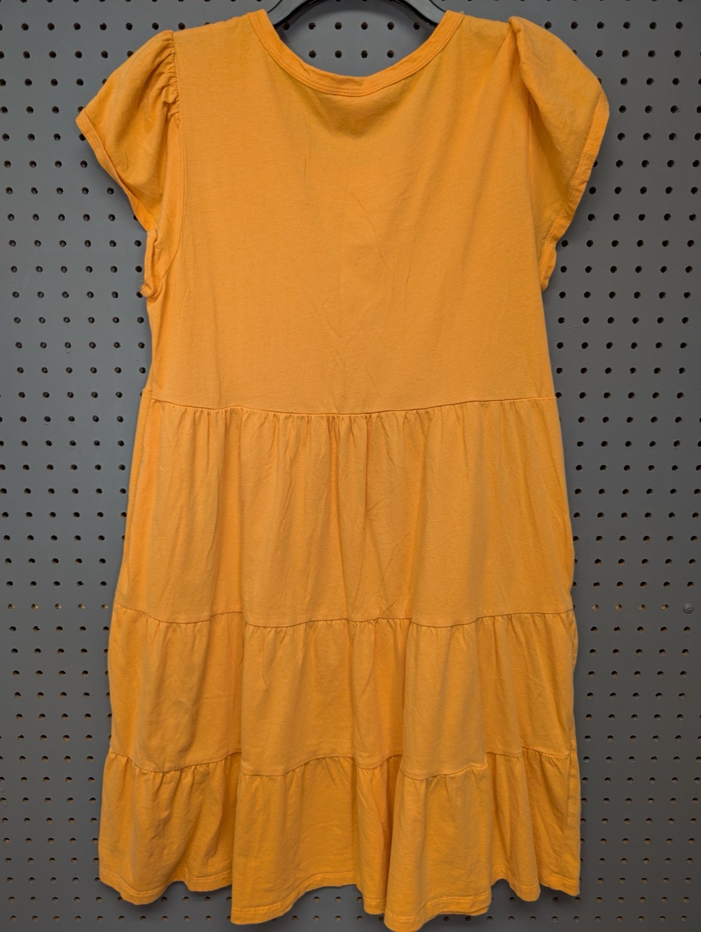 Back view of Time and Tru orange t-shirt dress