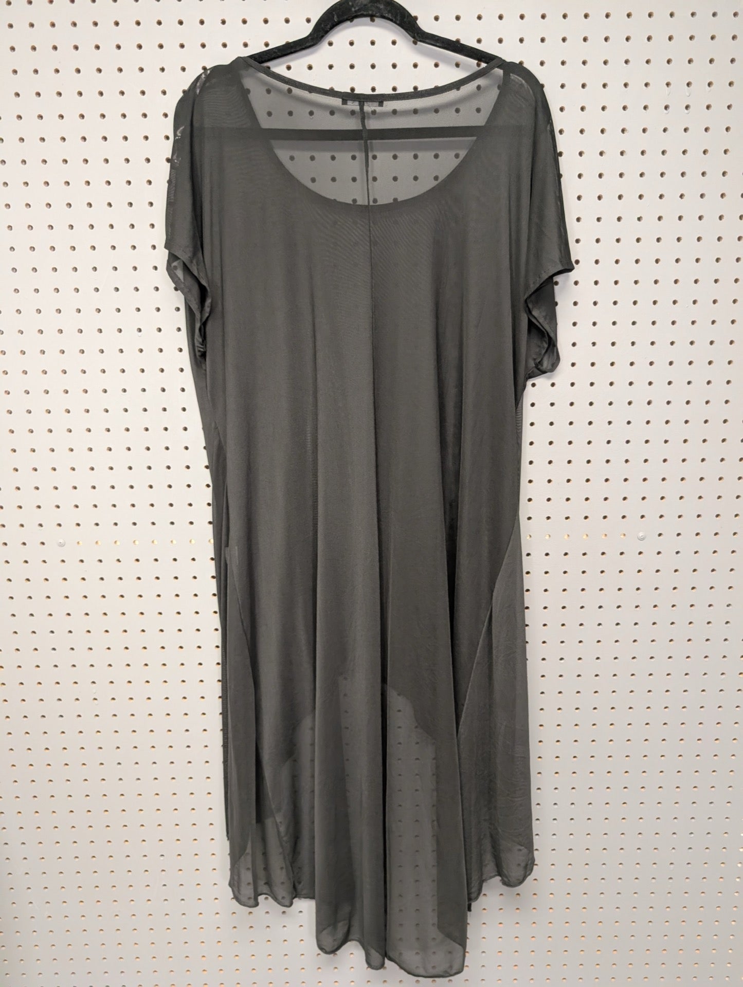 Back view of Cha Cha Vente sheer tunic
