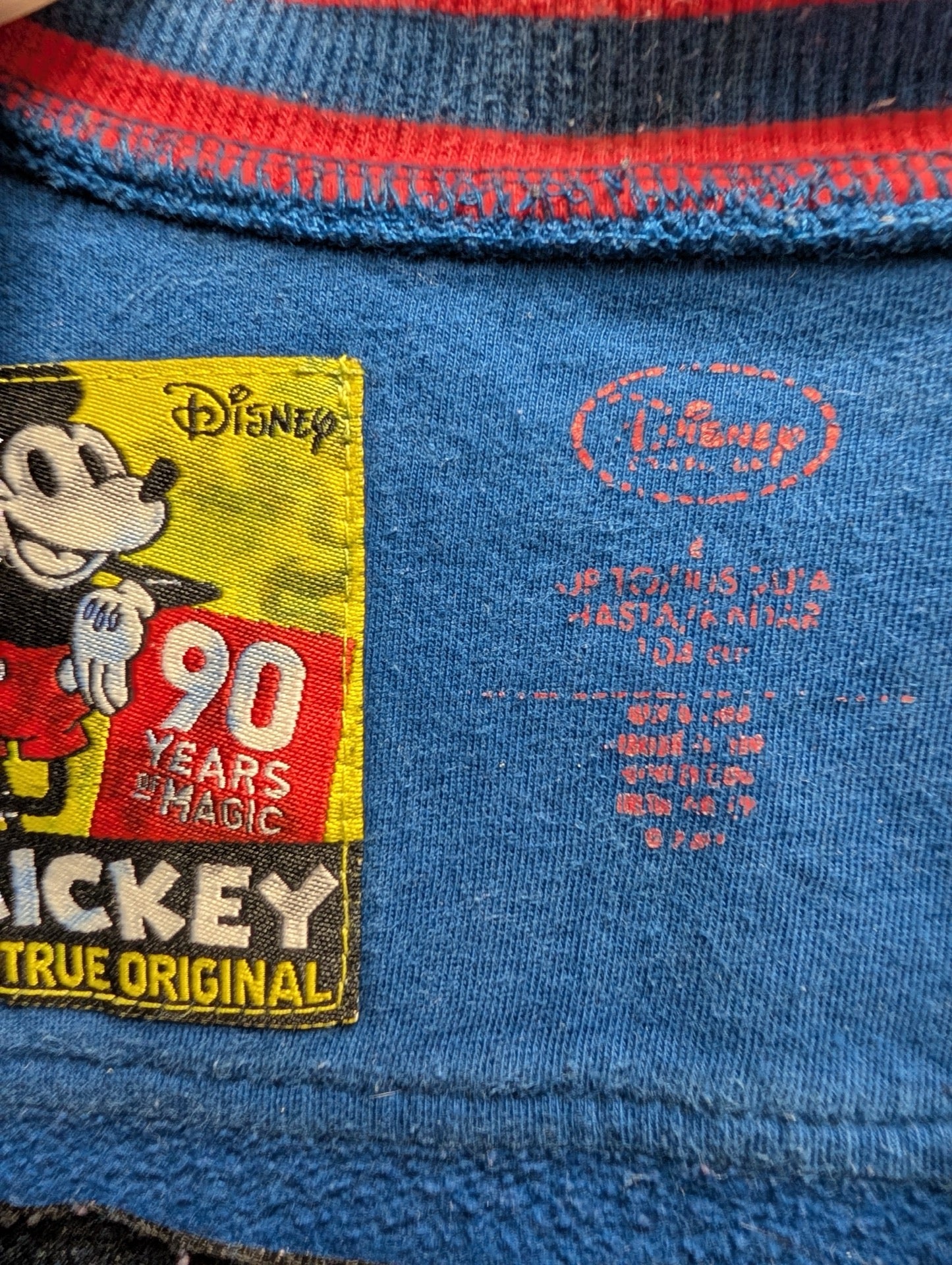 Close up of Disney 90 Years of Magic tag