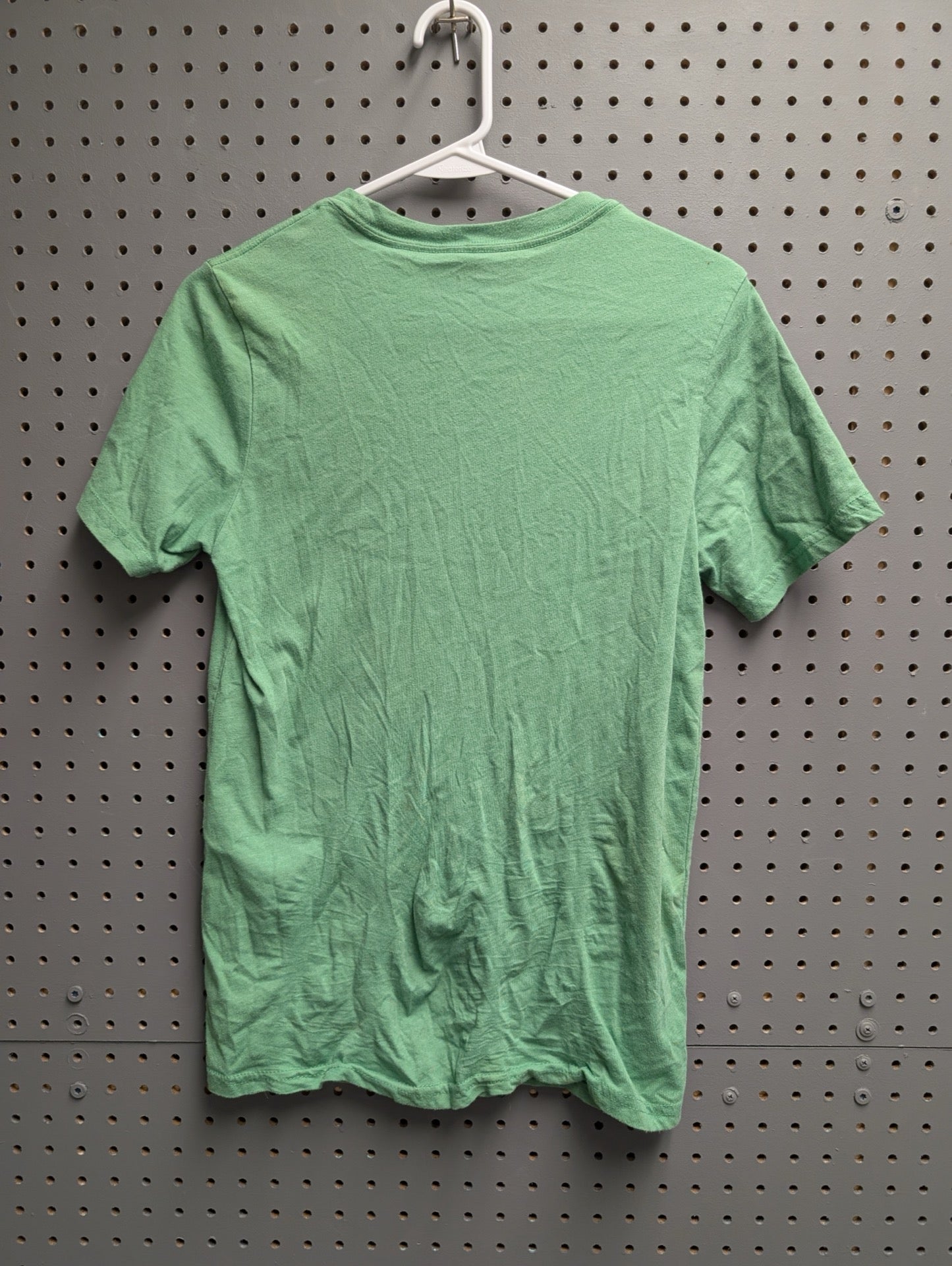 Back view of green t-shirt