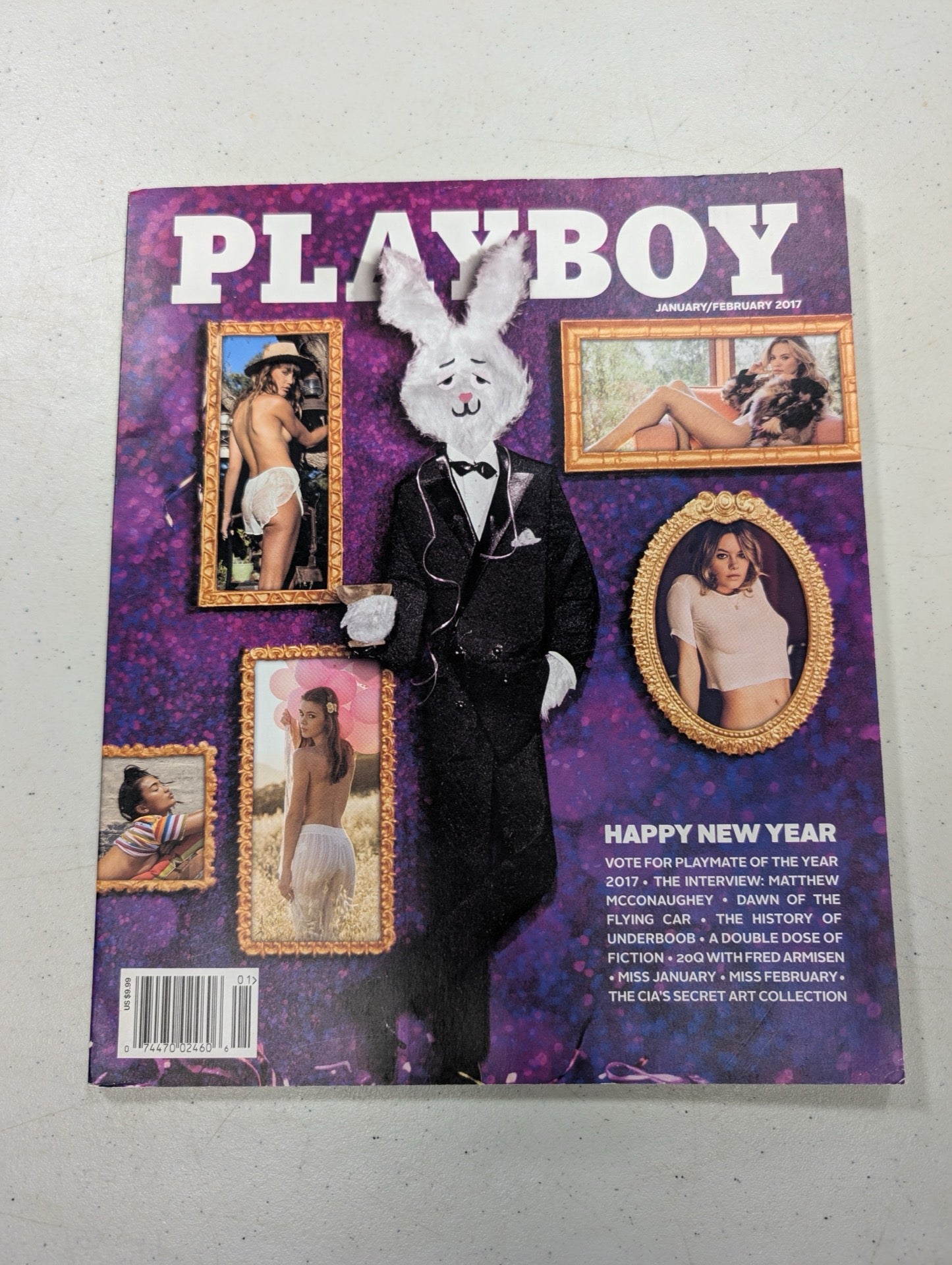 Front cover of Playboy Jan Feb 2017